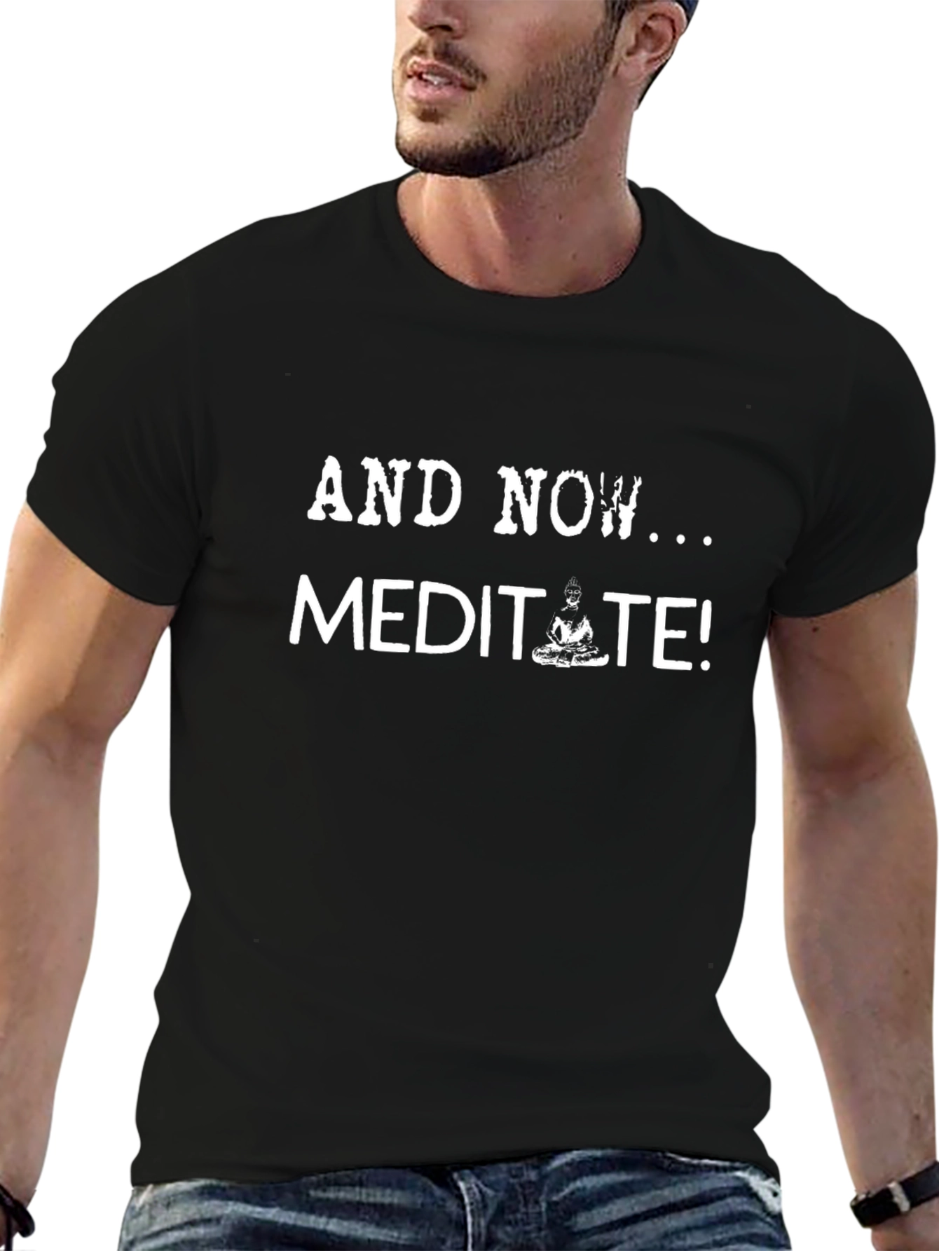 Meditate Graphic Tee - Black