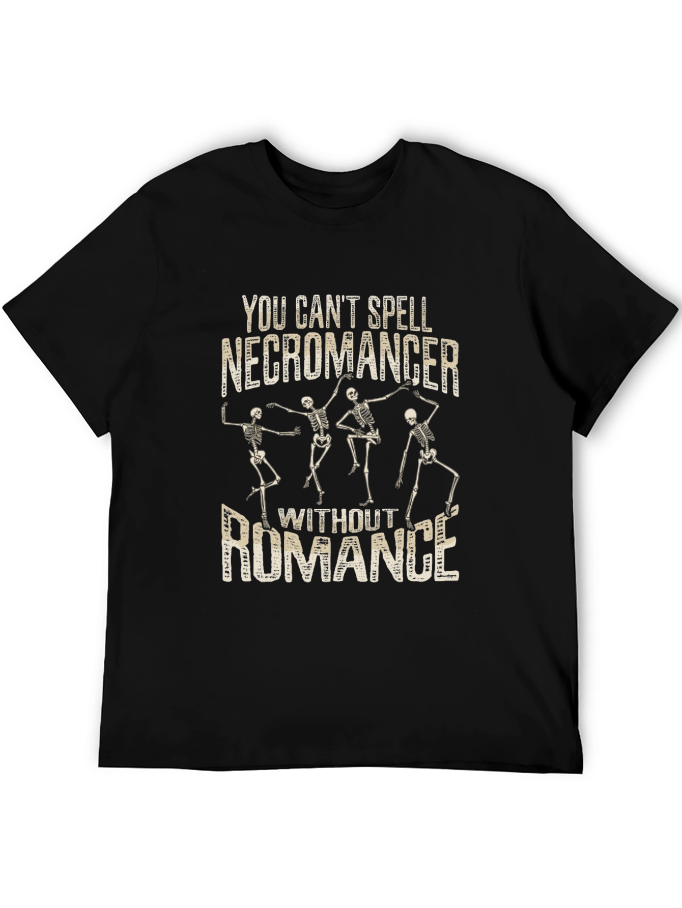 Necromancer Romance Graphic T-Shirt - Funny Skeleton Tee