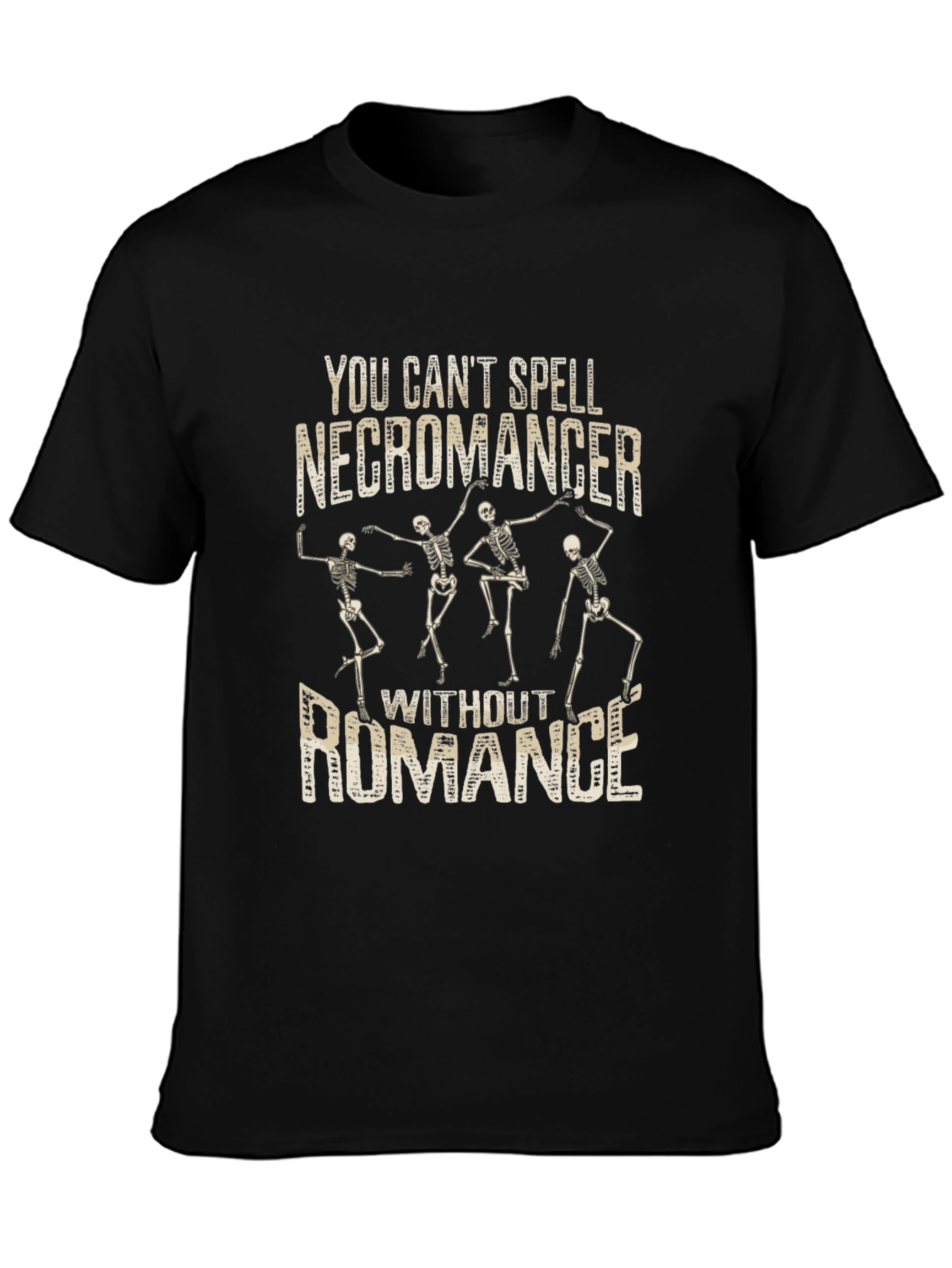 Necromancer Romance Graphic T-Shirt - Funny Skeleton Tee