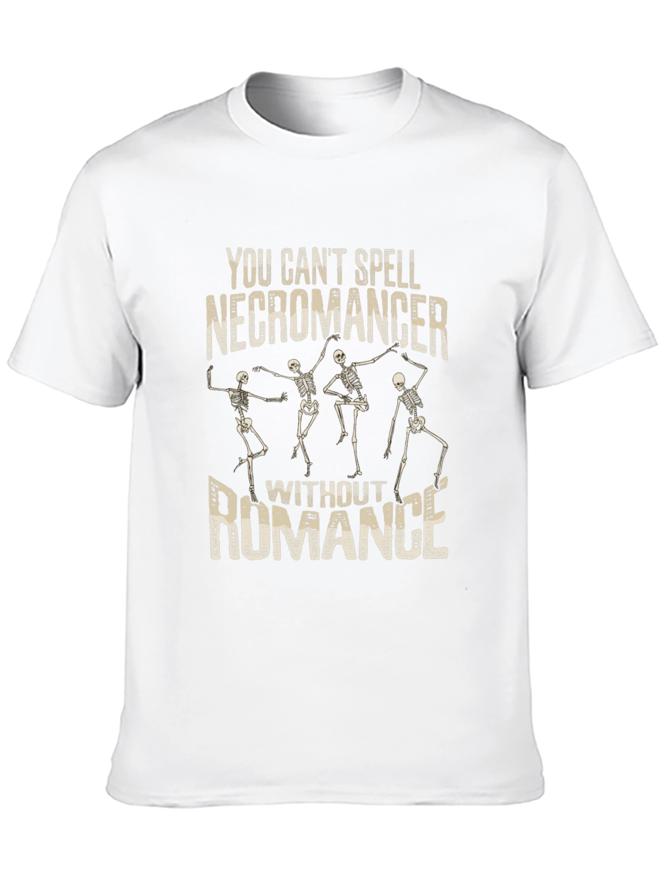 Necromancer Romance Graphic T-Shirt - Funny Skeleton Tee