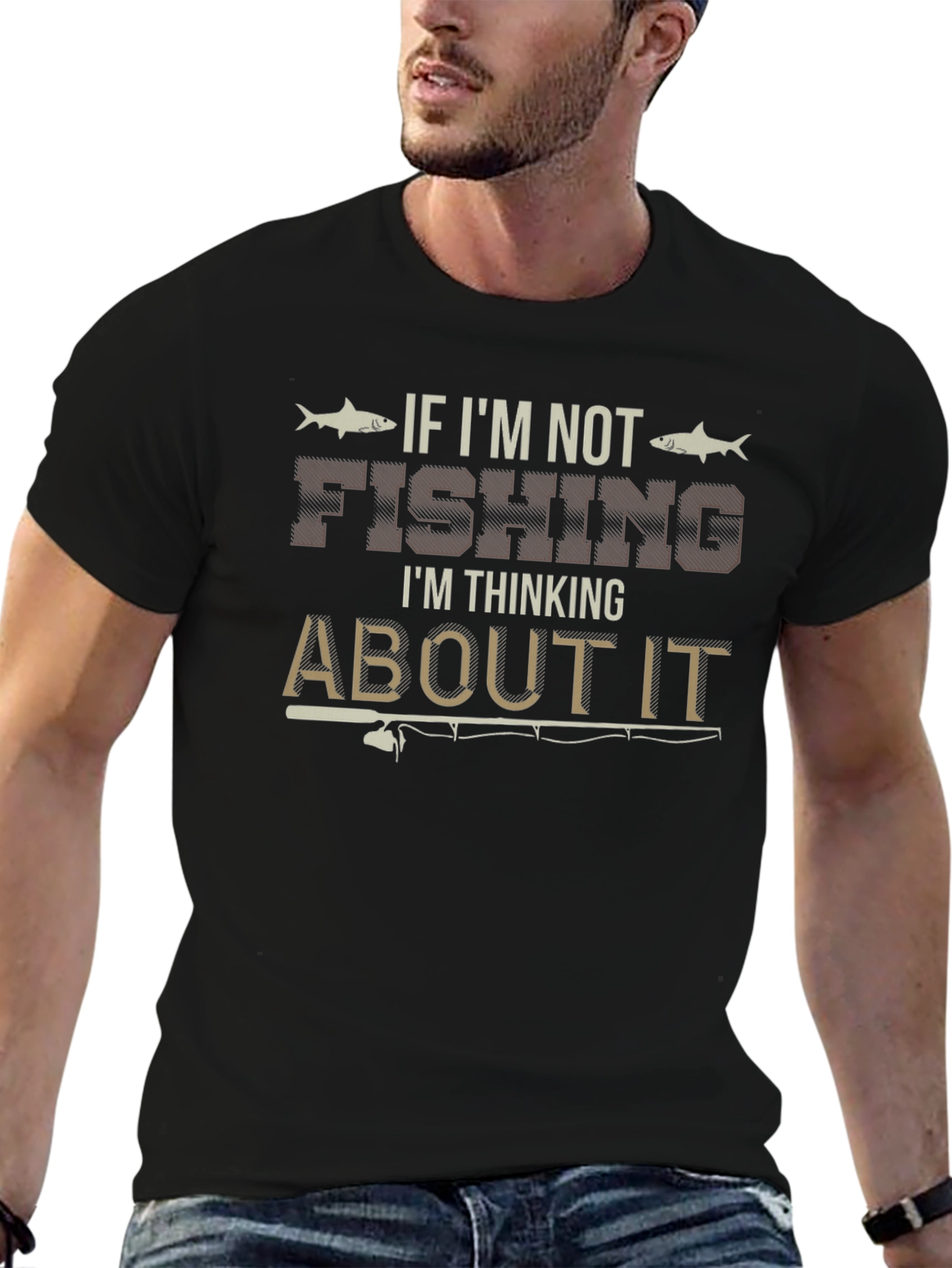 Fishing Graphic Tee - If Im Not Fishing T-Shirt