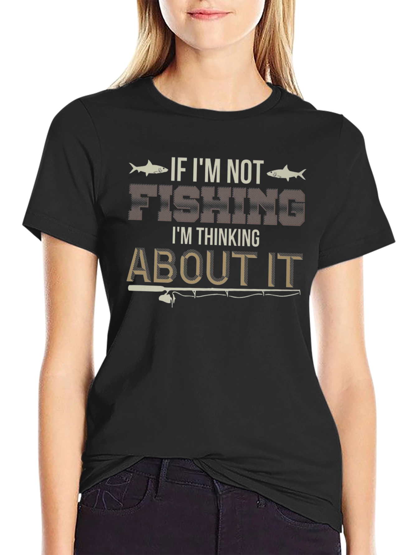 Fishing Graphic Tee - If Im Not Fishing T-Shirt