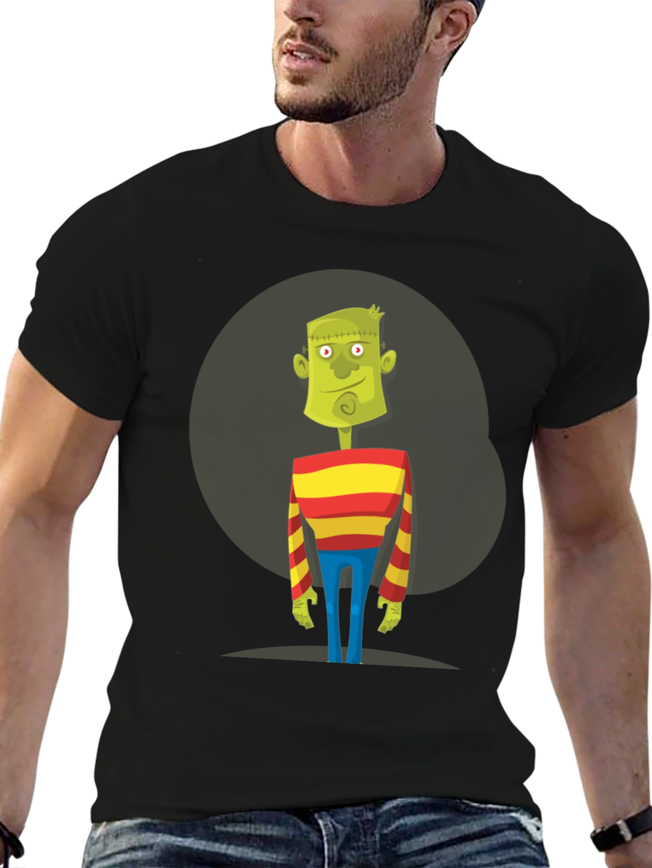 Frankenstein Cartoon Graphic T-Shirt