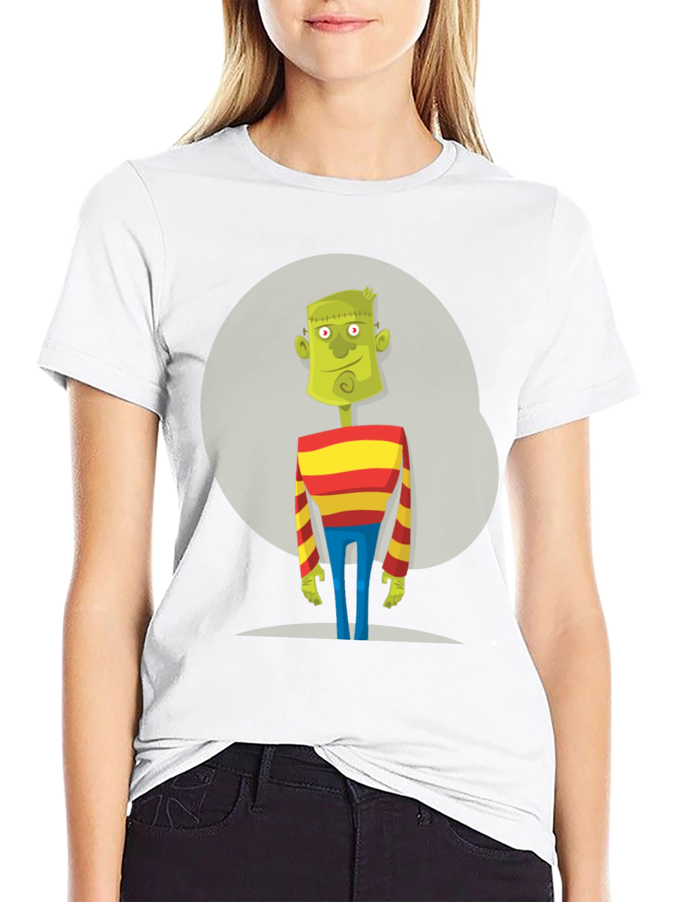 Frankenstein Cartoon Graphic T-Shirt