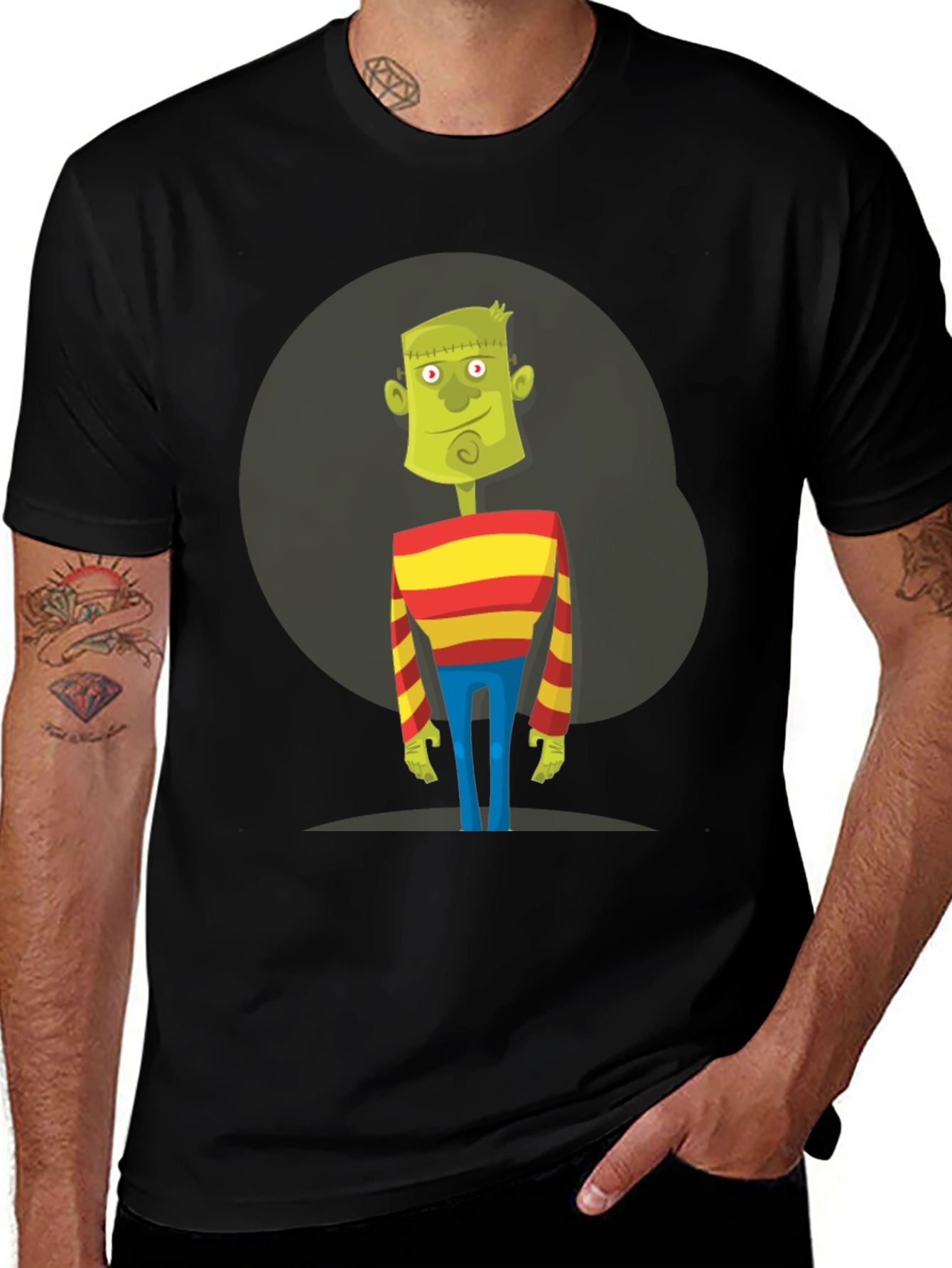 Frankenstein Cartoon Graphic T-Shirt