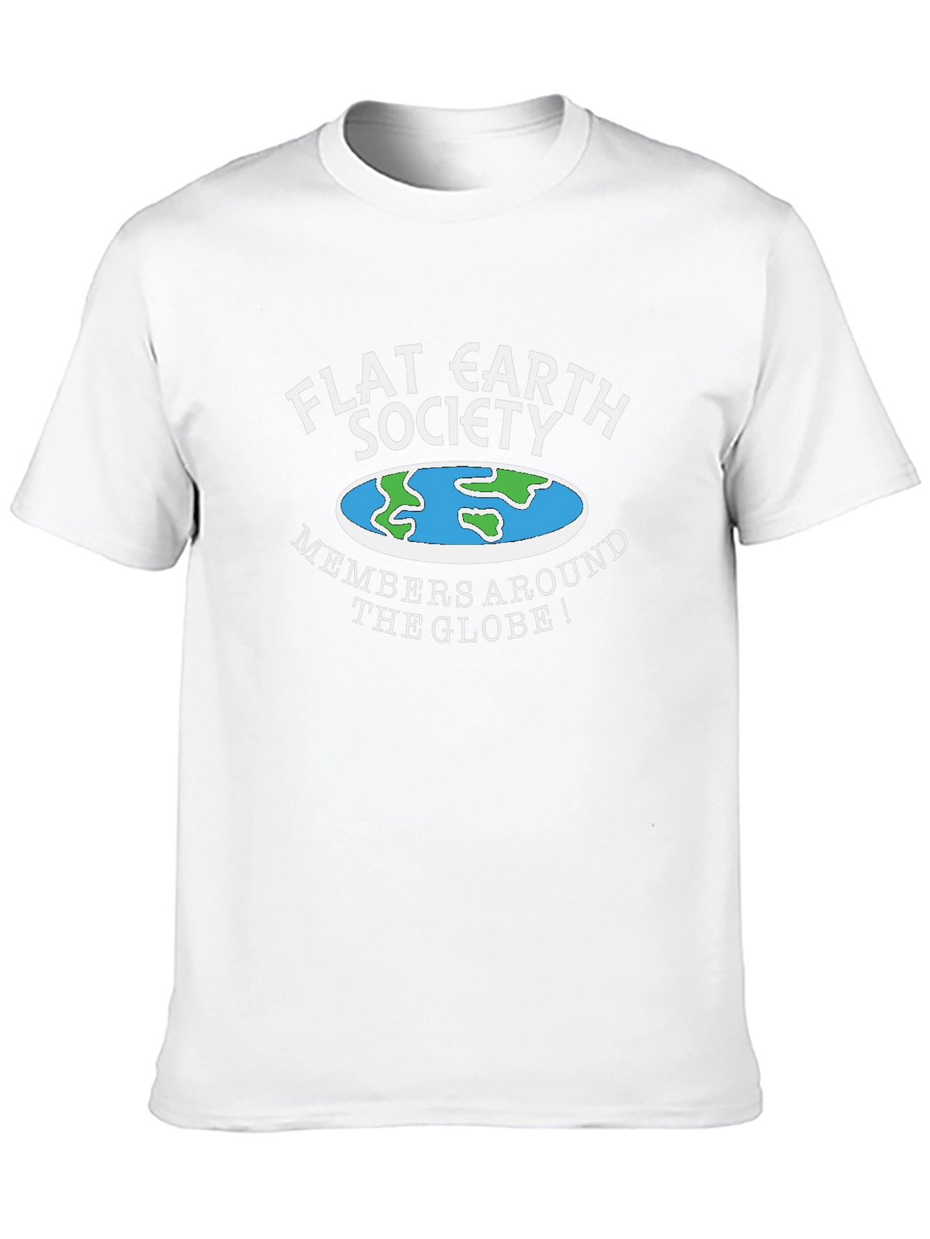 Flat Earth Society Graphic Tee - Black