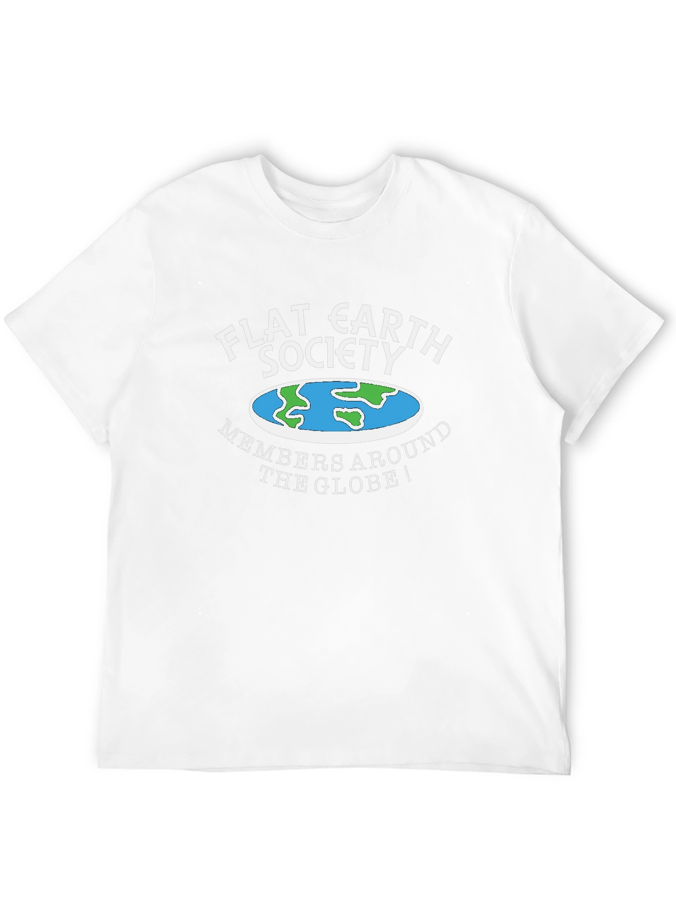 Flat Earth Society Graphic Tee - Black