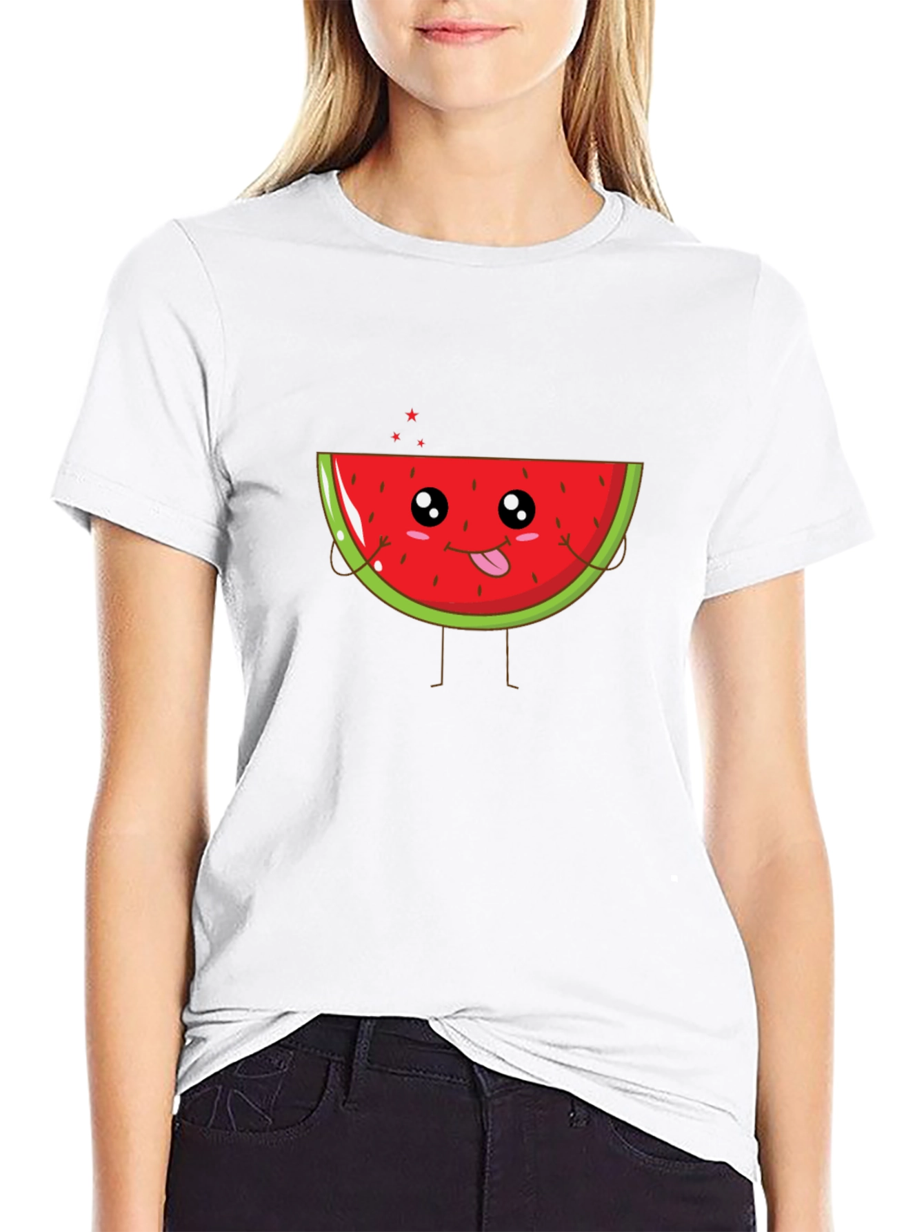 Cute Watermelon Graphic Tee - Summer Fun T-Shirt