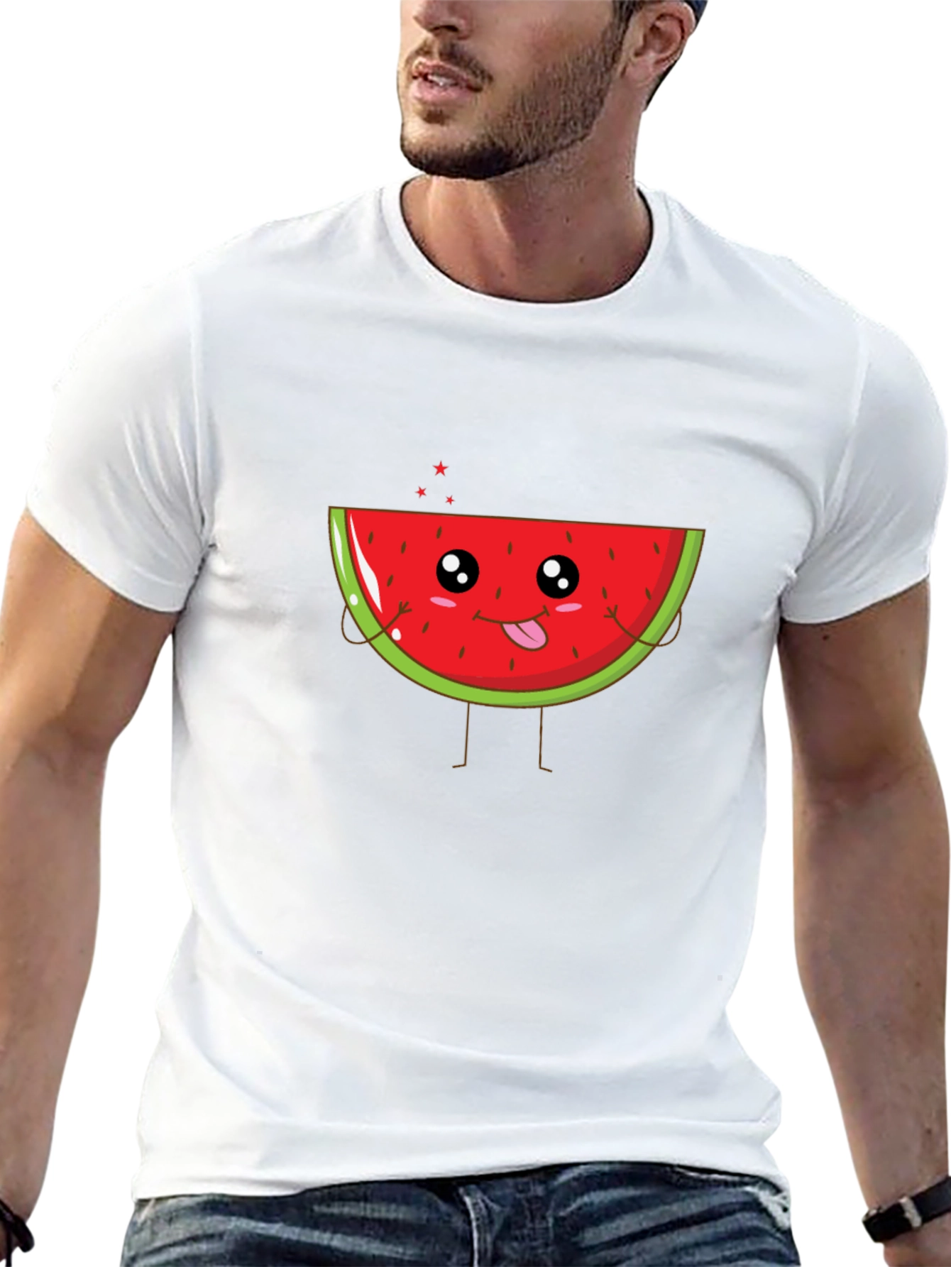 Cute Watermelon Graphic Tee - Summer Fun T-Shirt