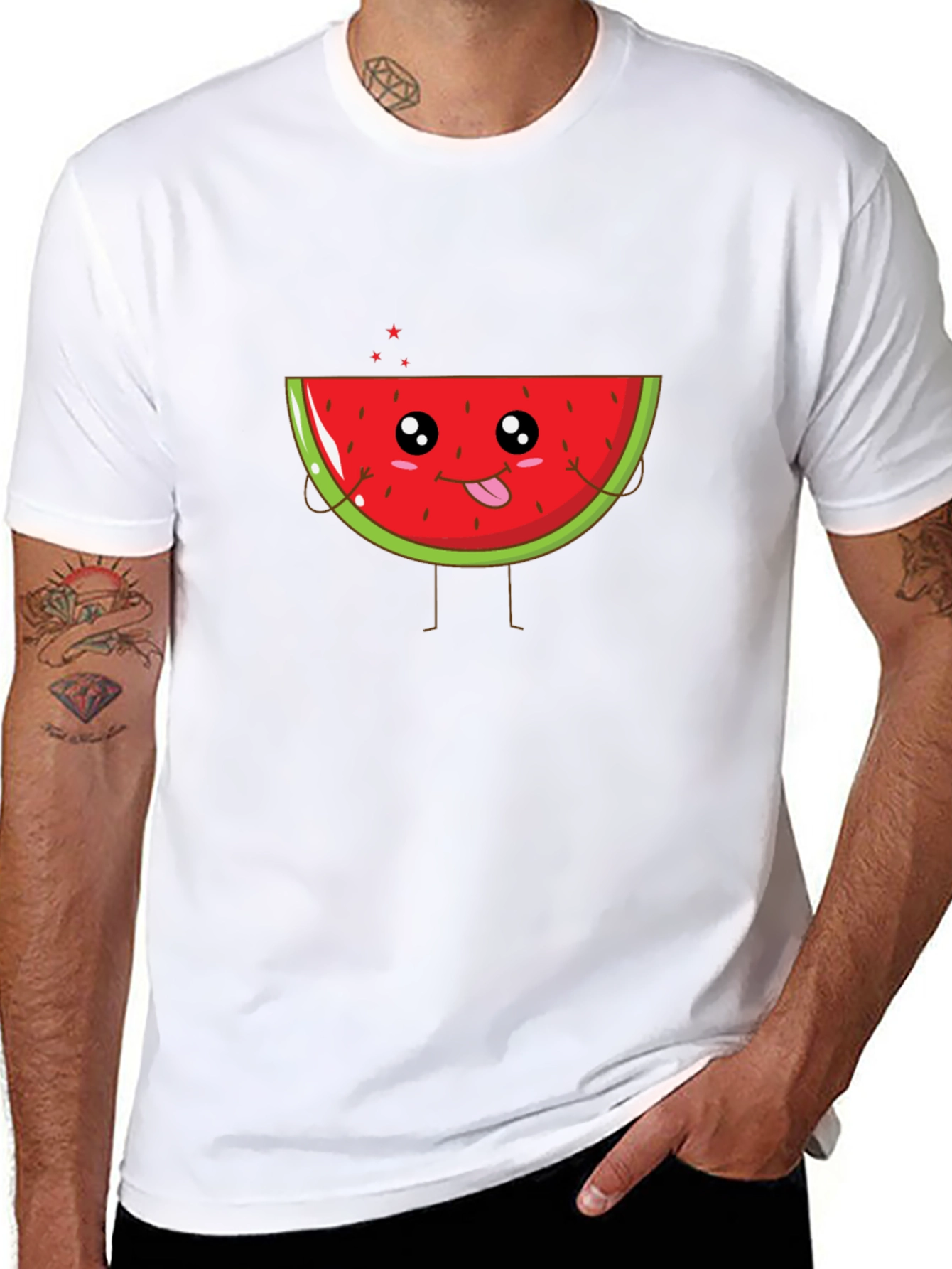 Cute Watermelon Graphic Tee - Summer Fun T-Shirt