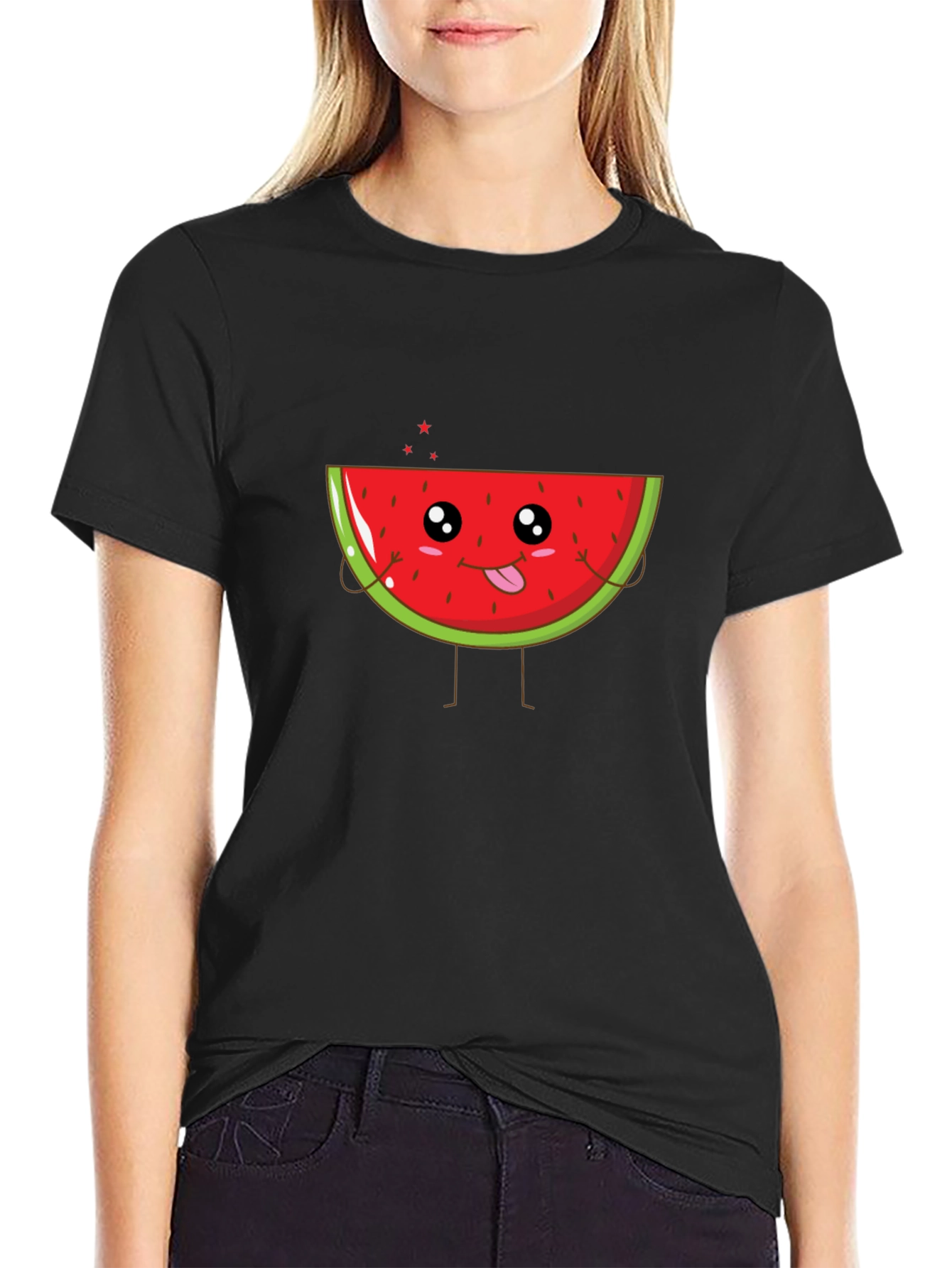 Cute Watermelon Graphic Tee - Summer Fun T-Shirt