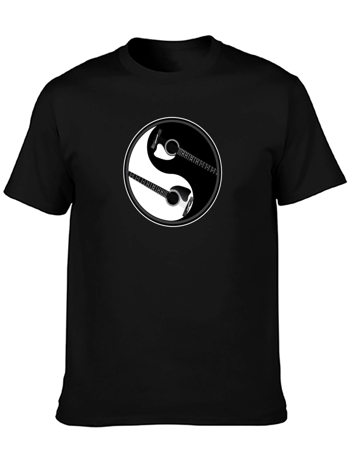 Yin Yang Guitar T-Shirt - Harmony in Music