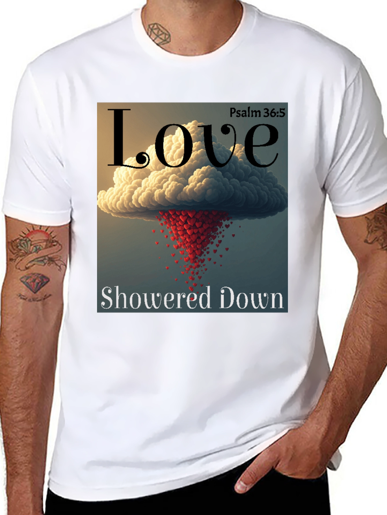 Love Showered Down Graphic T-Shirt