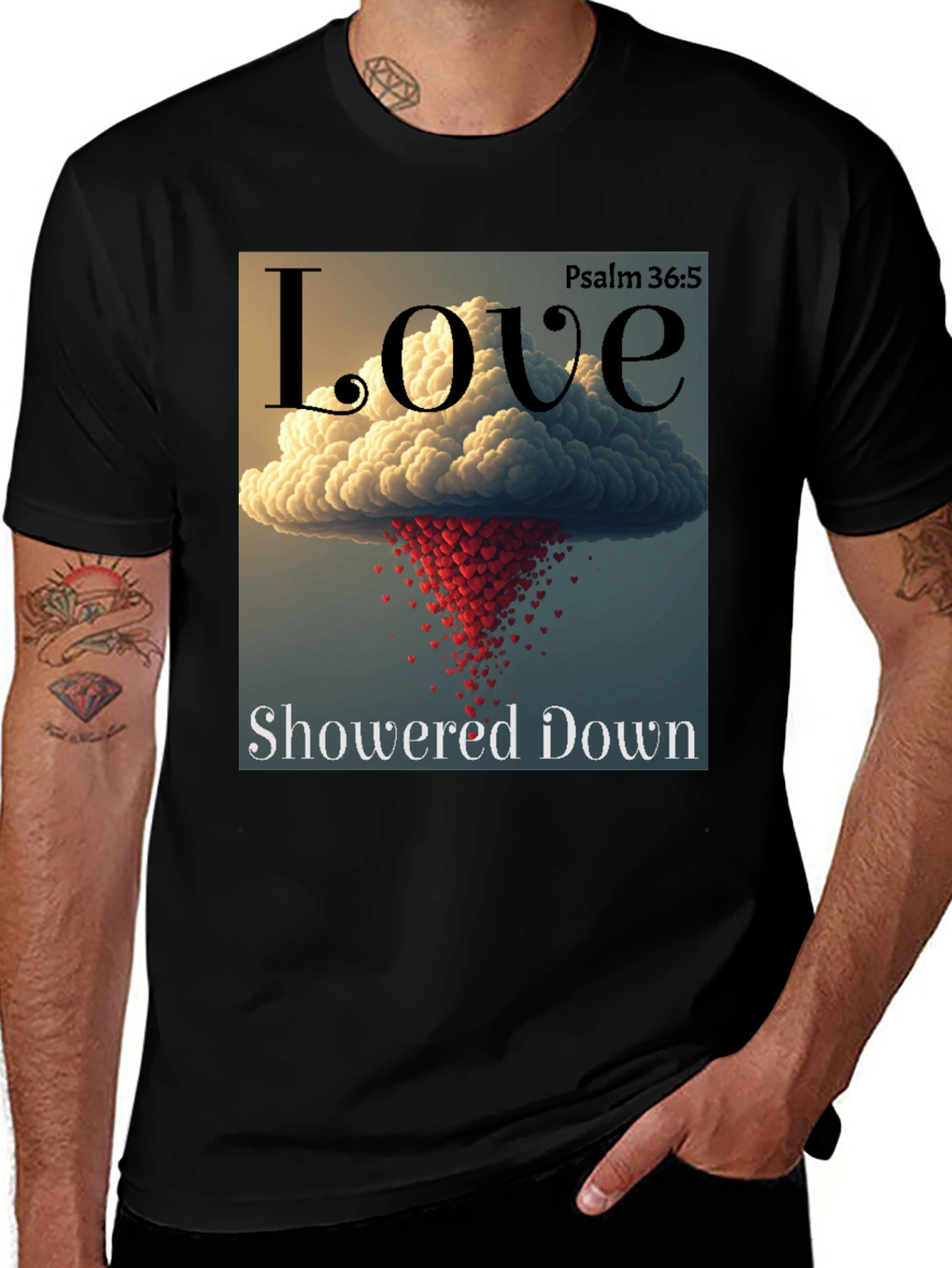 Love Showered Down Graphic T-Shirt