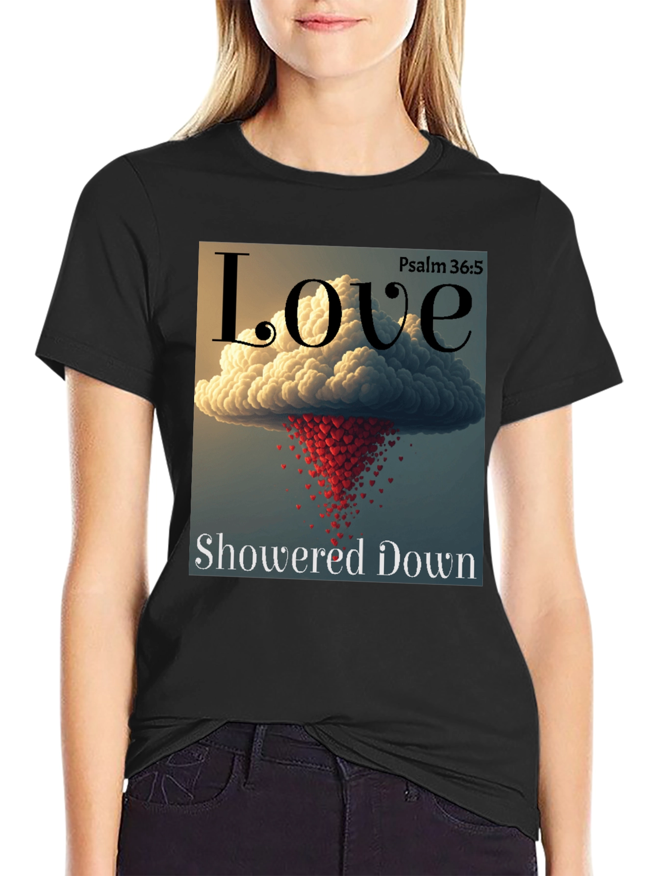 Love Showered Down Graphic T-Shirt