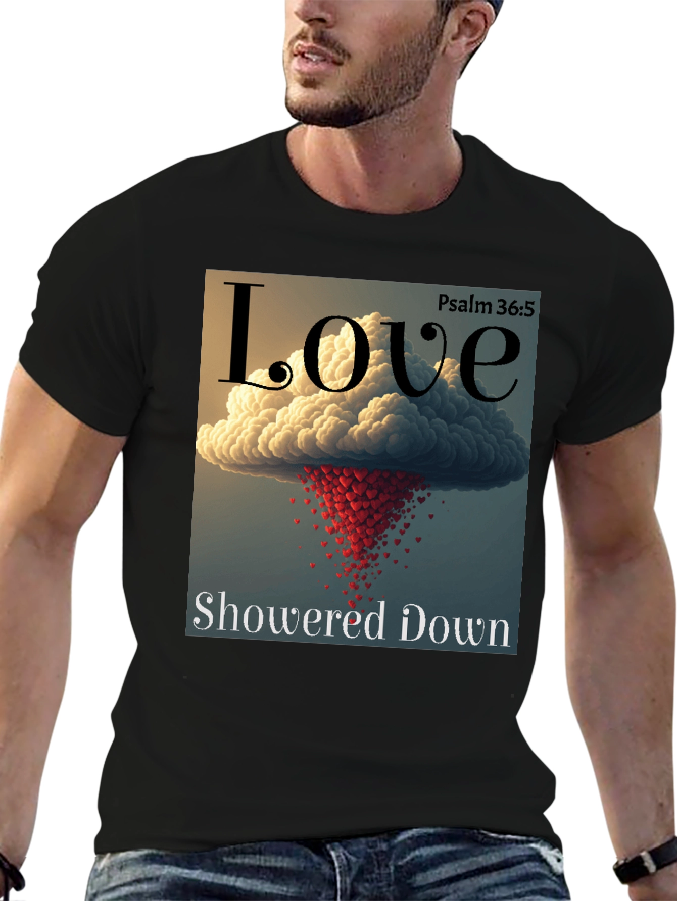 Love Showered Down Graphic T-Shirt