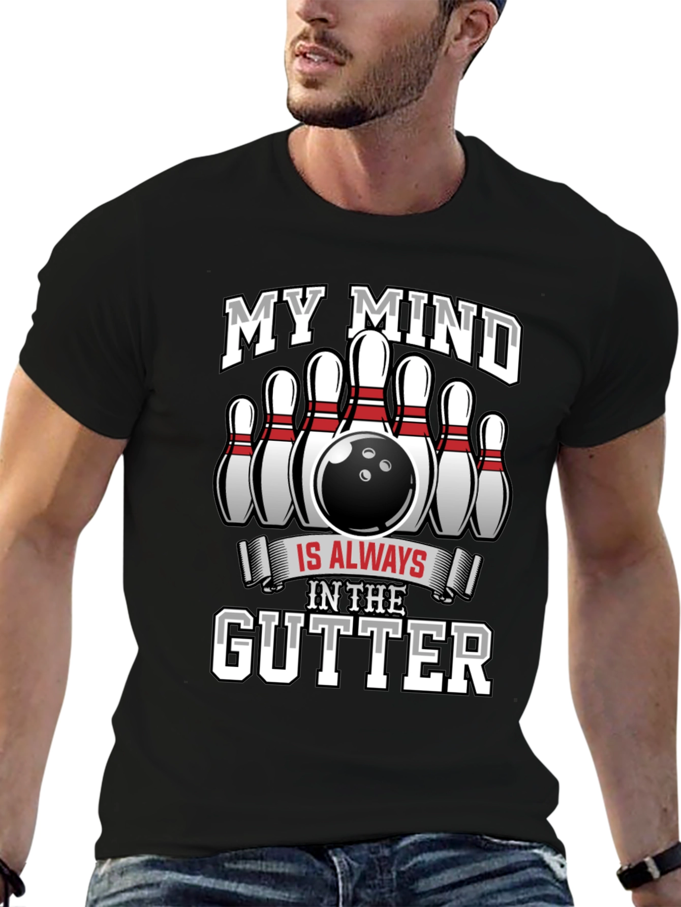 My Mind In The Gutter Bowling T-Shirt