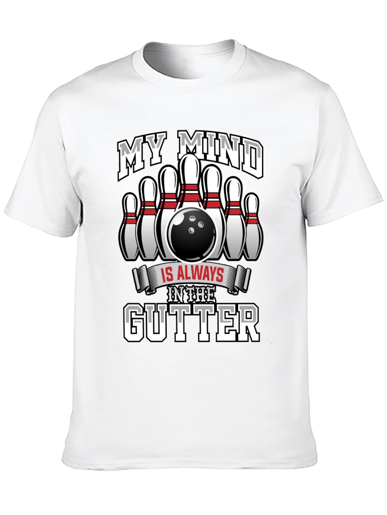 My Mind In The Gutter Bowling T-Shirt