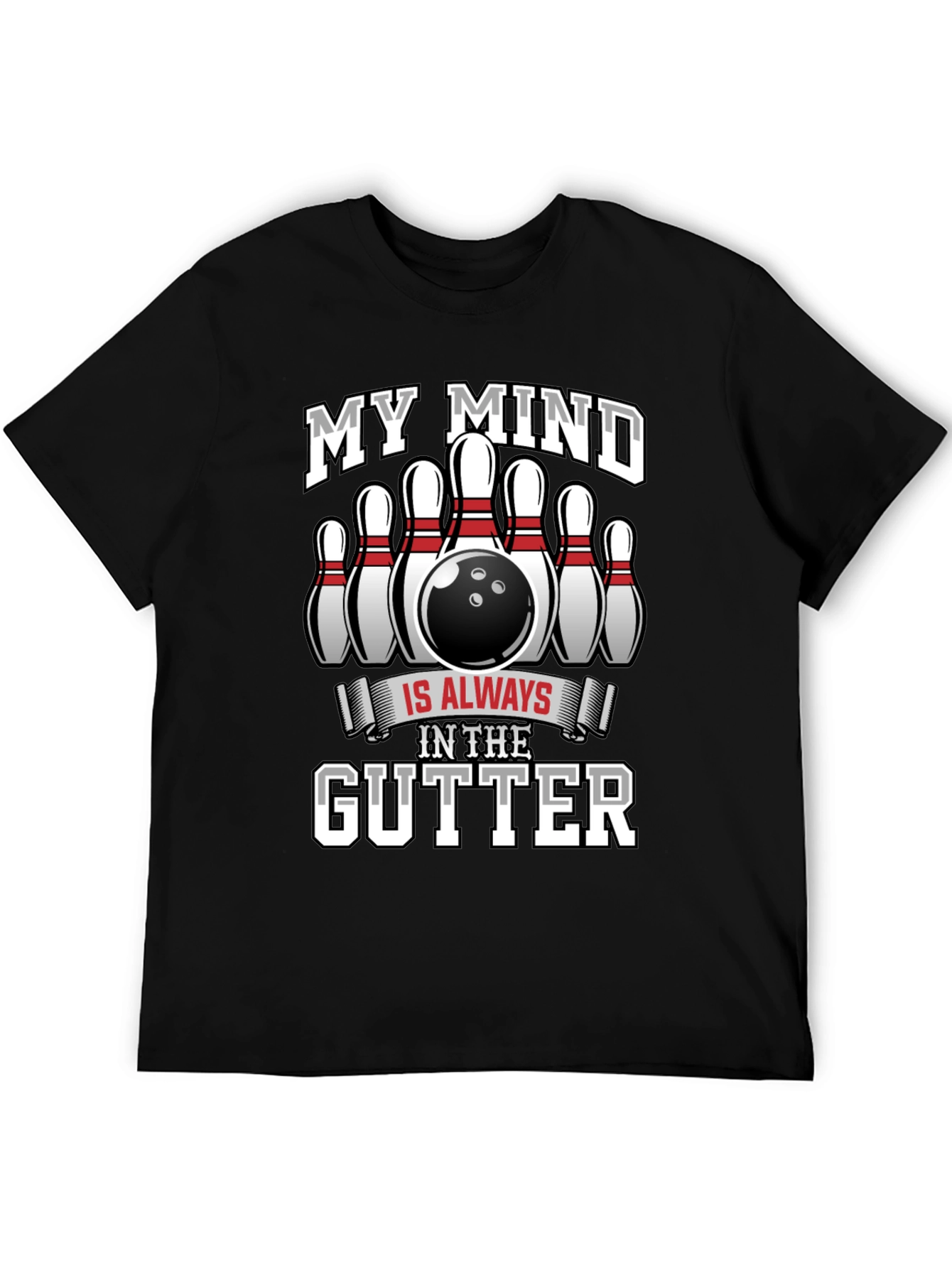 My Mind In The Gutter Bowling T-Shirt