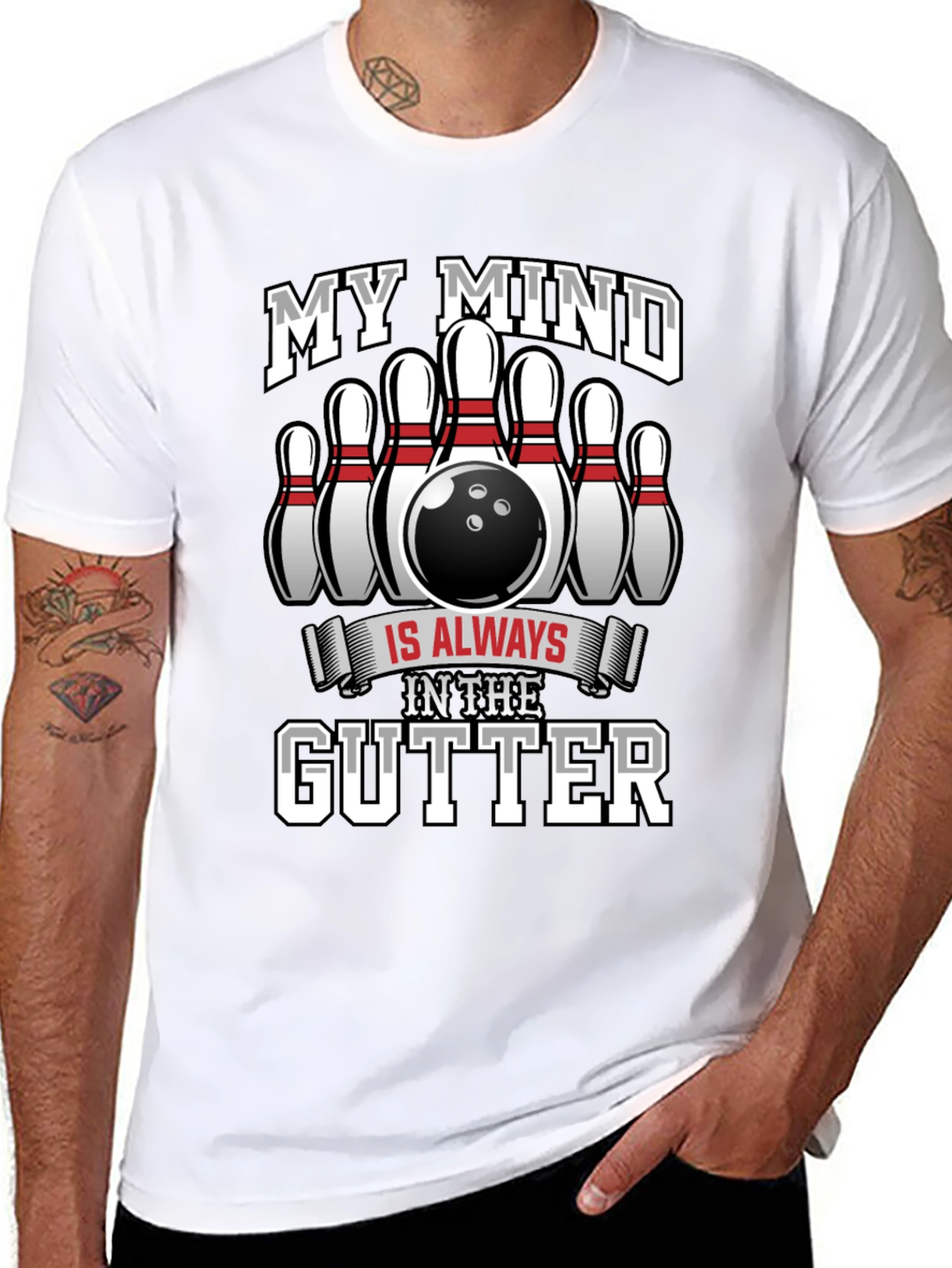 My Mind In The Gutter Bowling T-Shirt