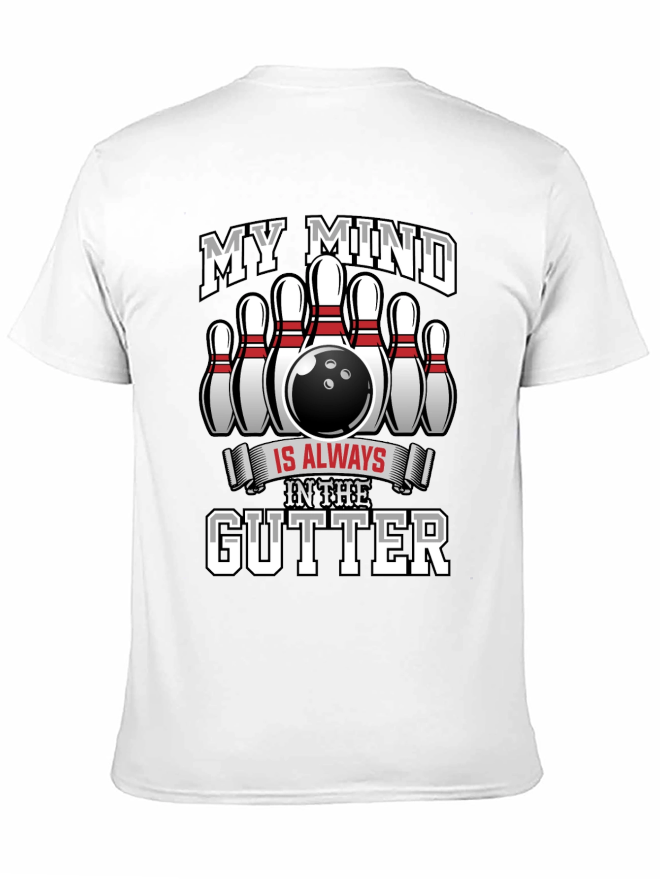 My Mind In The Gutter Bowling T-Shirt