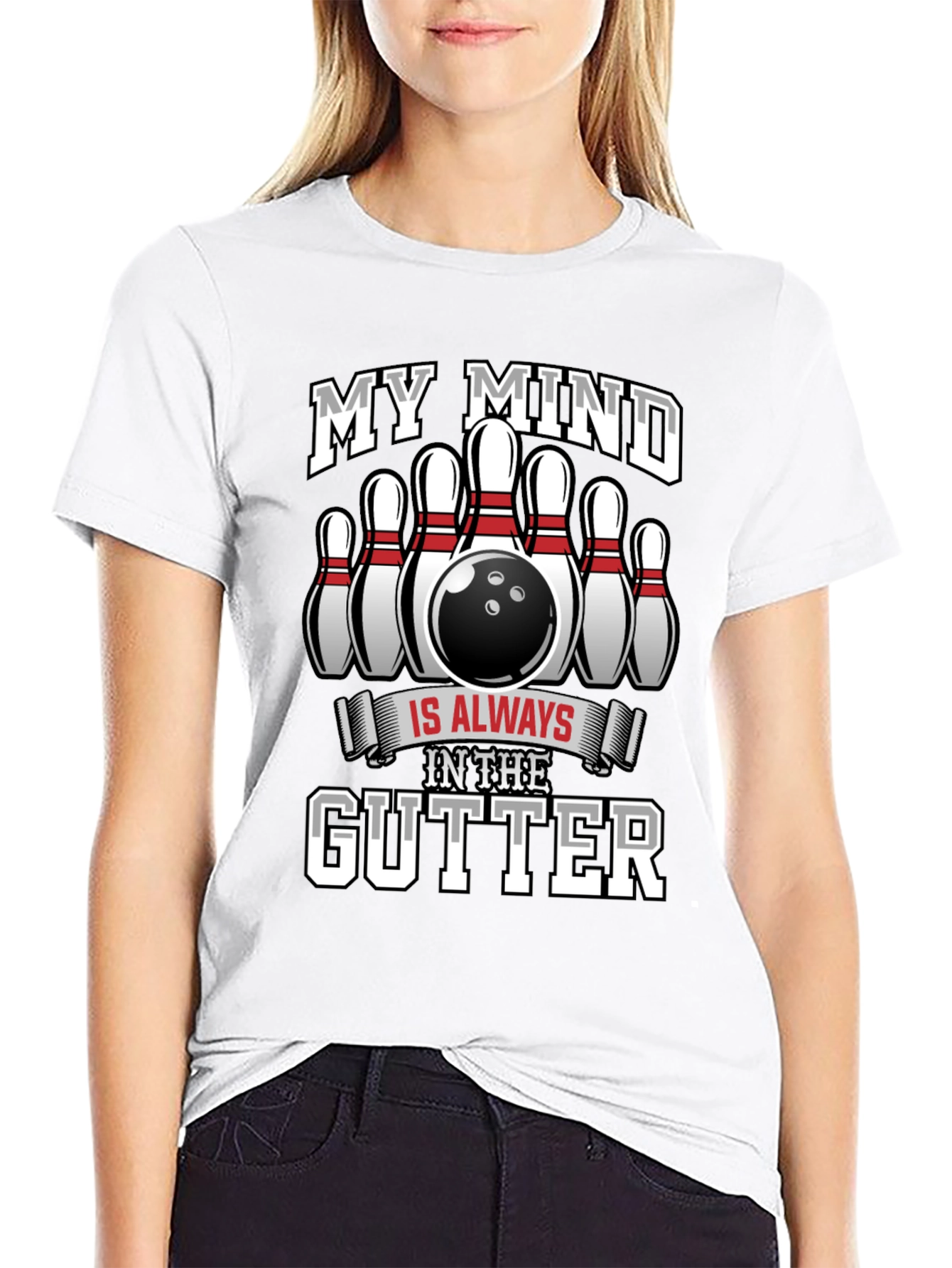 My Mind In The Gutter Bowling T-Shirt