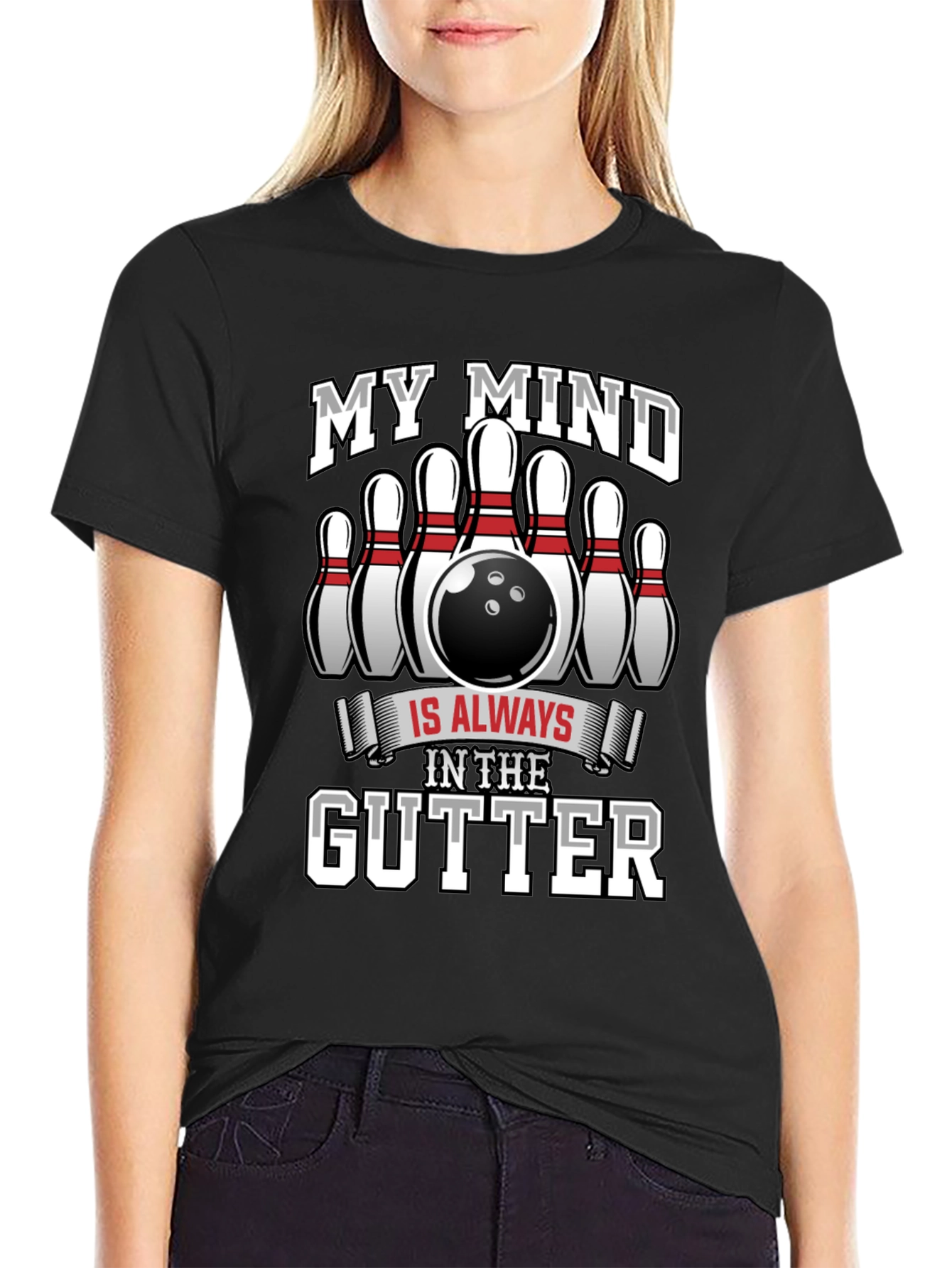 My Mind In The Gutter Bowling T-Shirt
