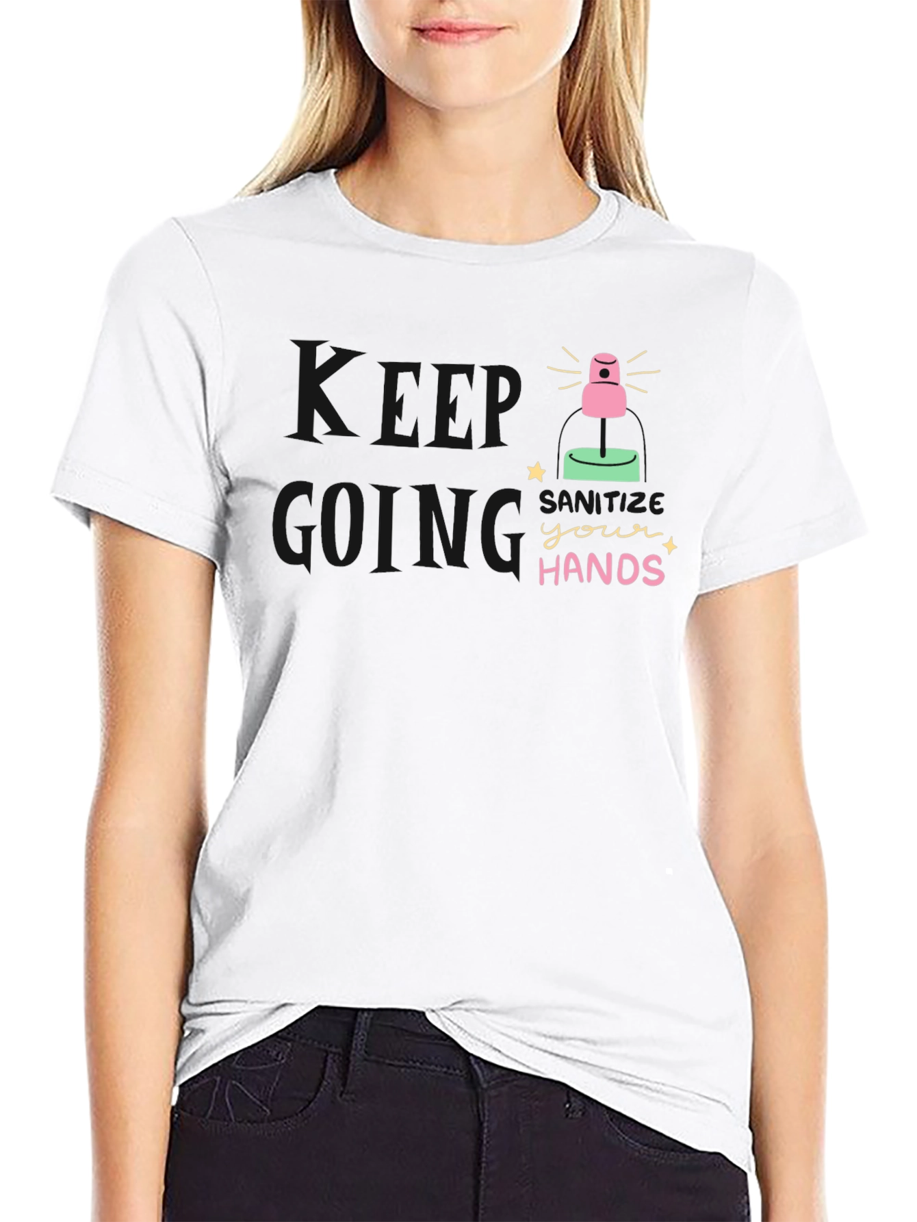Sanitize Your Hands Black T-Shirt