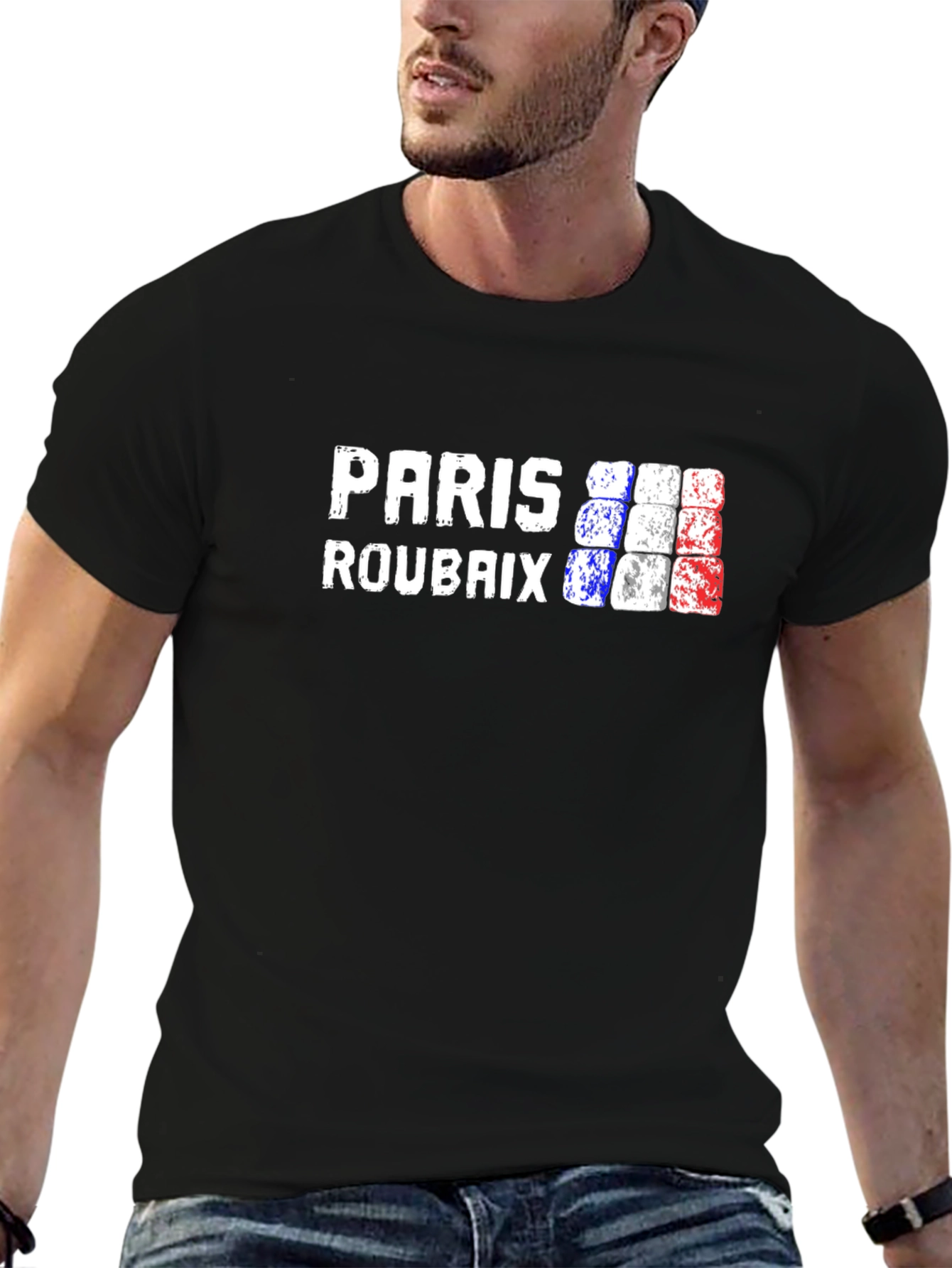 Paris Roubaix Black Graphic T-Shirt
