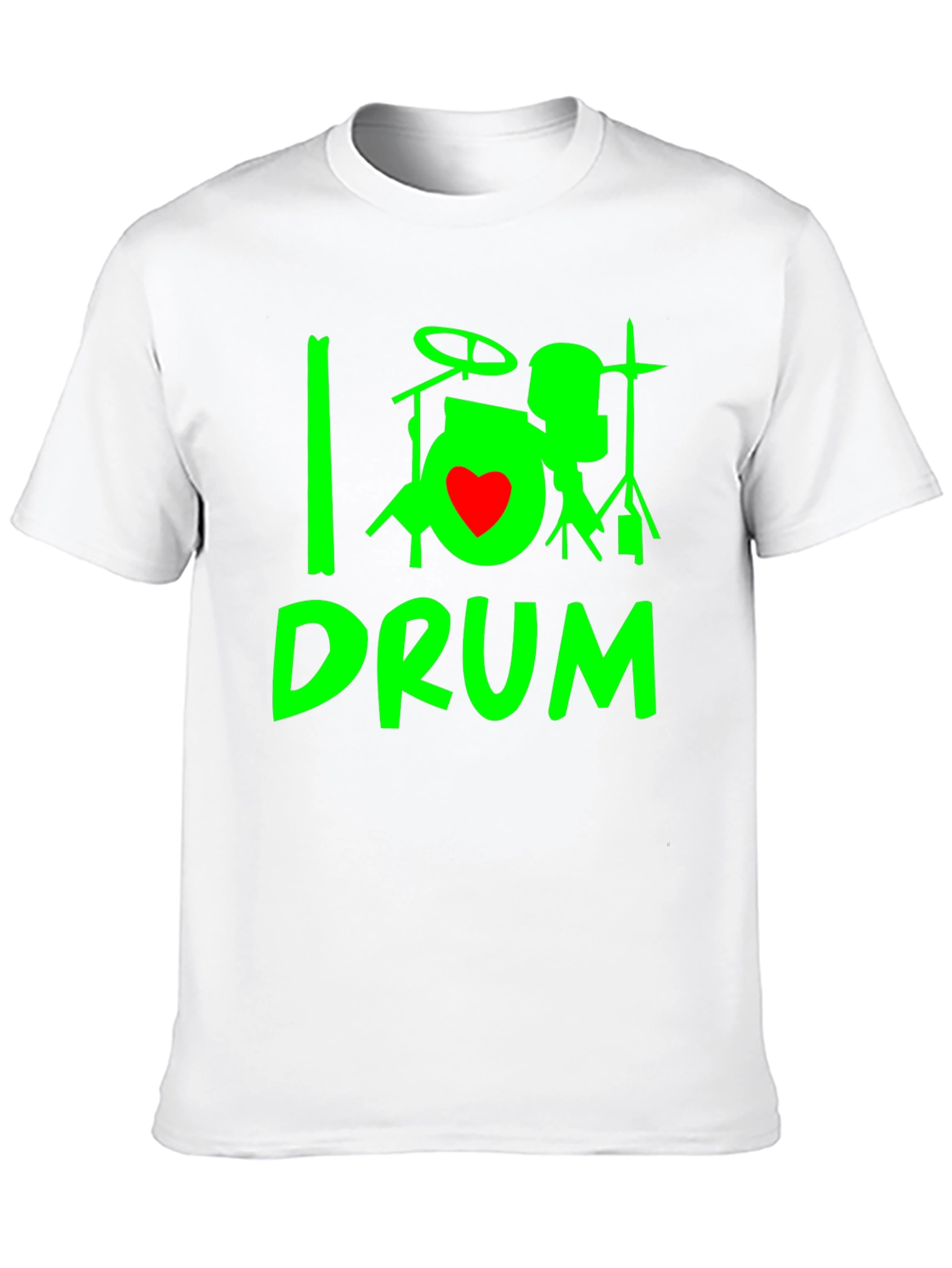 I Heart Drum T-Shirt - Black