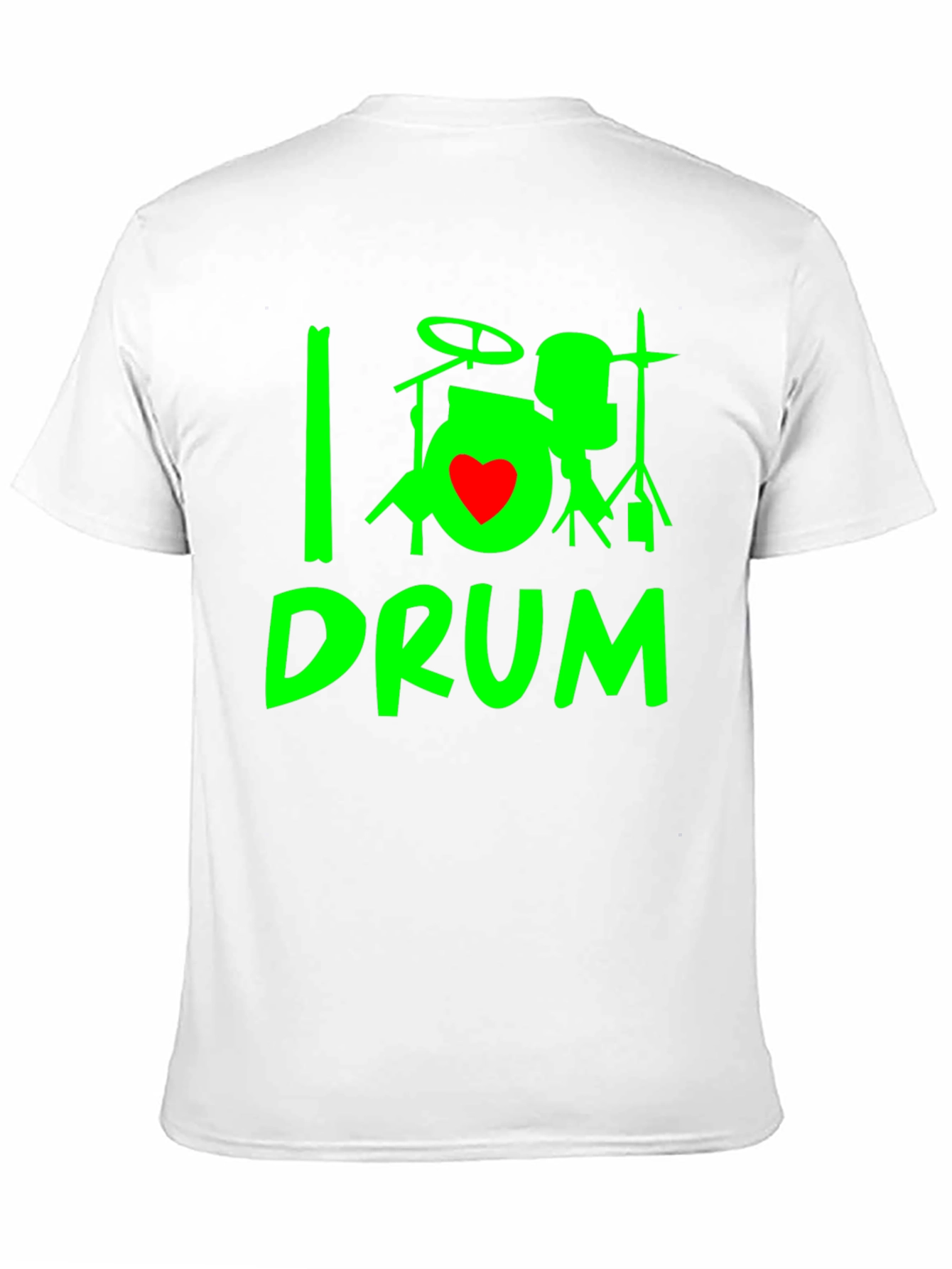 I Heart Drum T-Shirt - Black