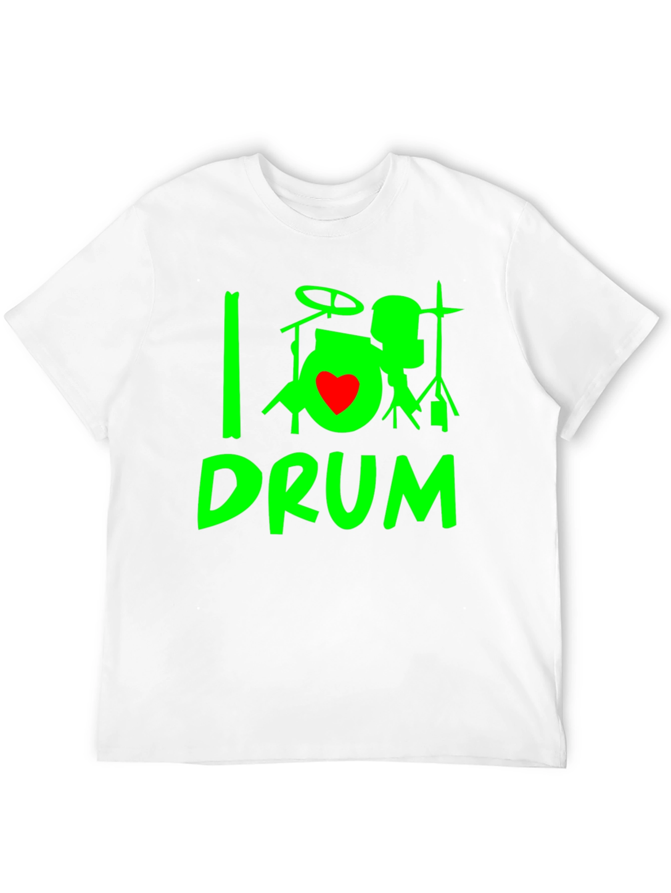 I Heart Drum T-Shirt - Black