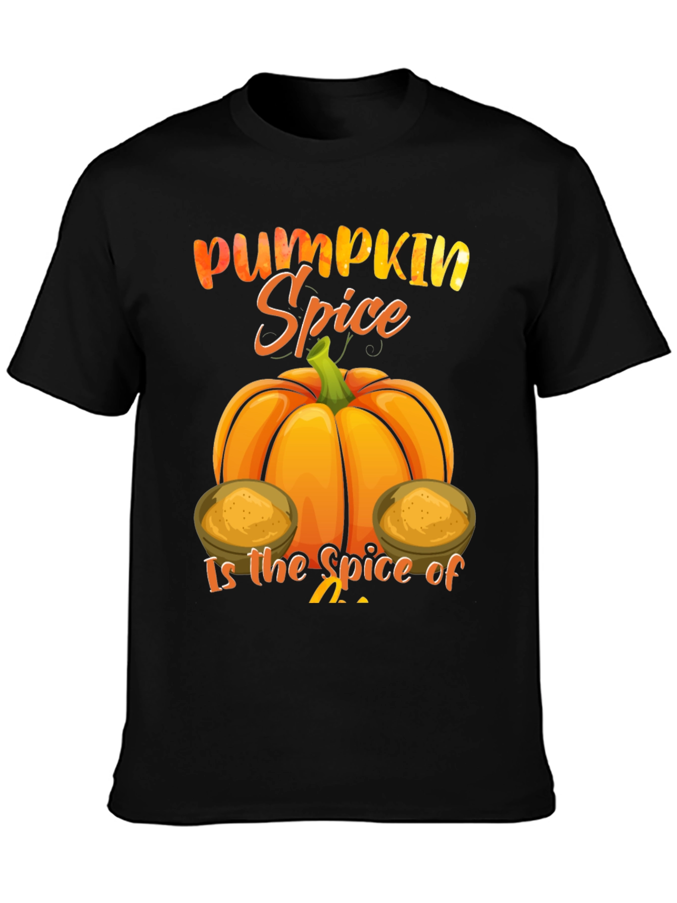 Pumpkin Spice Graphic Tee - Fall Season Shirt