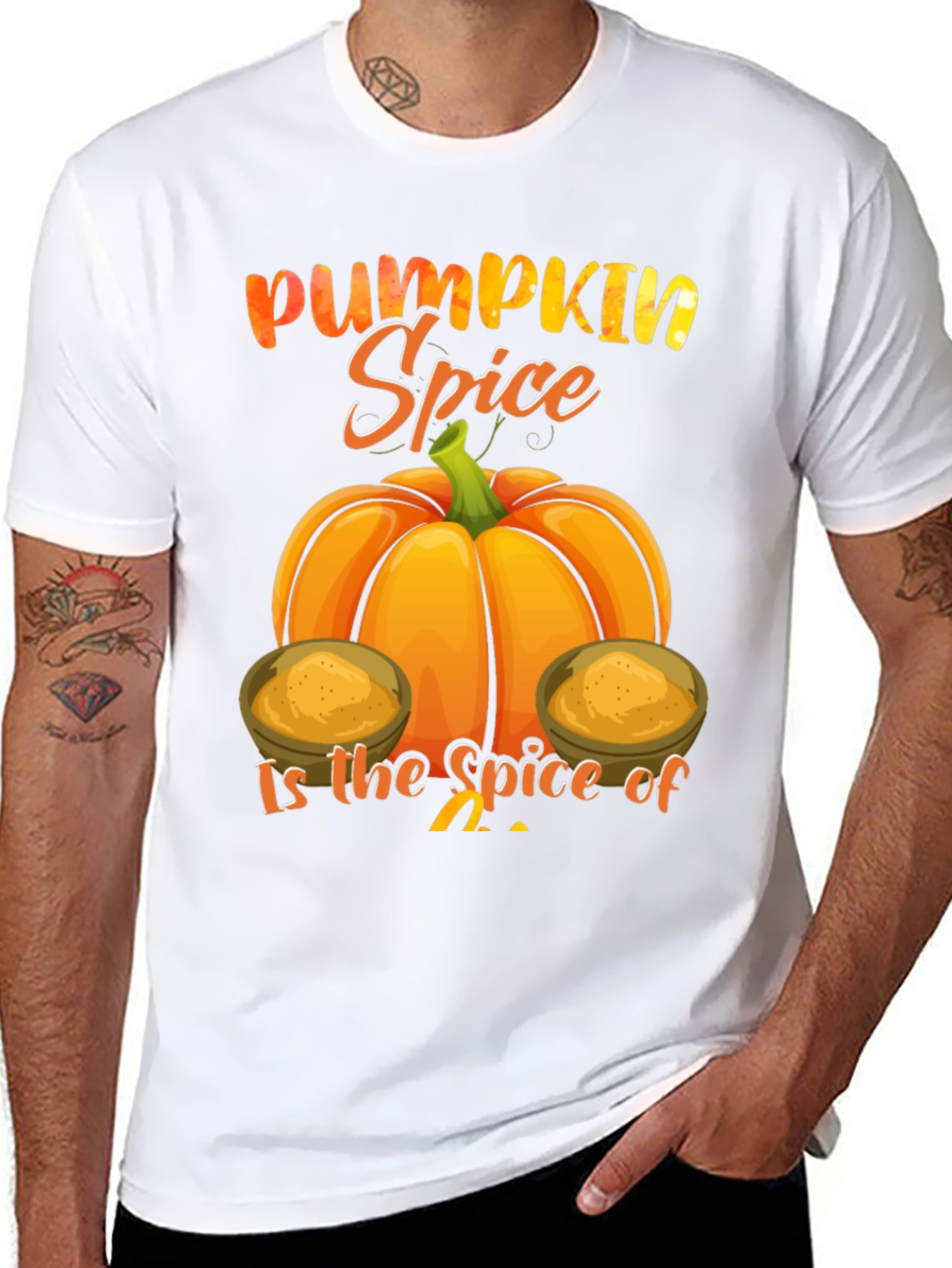 Pumpkin Spice Graphic Tee - Fall Season Shirt