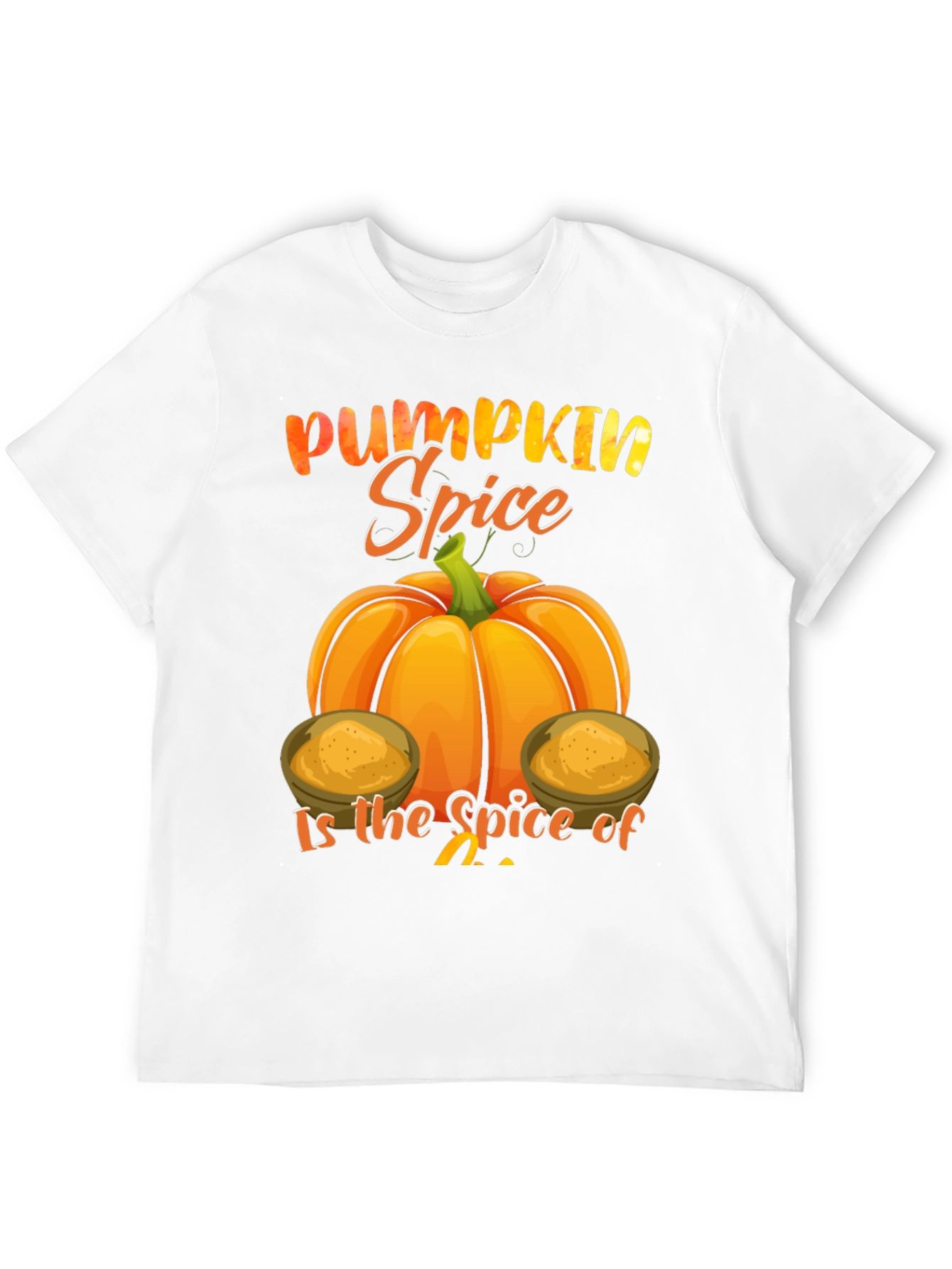 Pumpkin Spice Graphic Tee - Fall Season Shirt