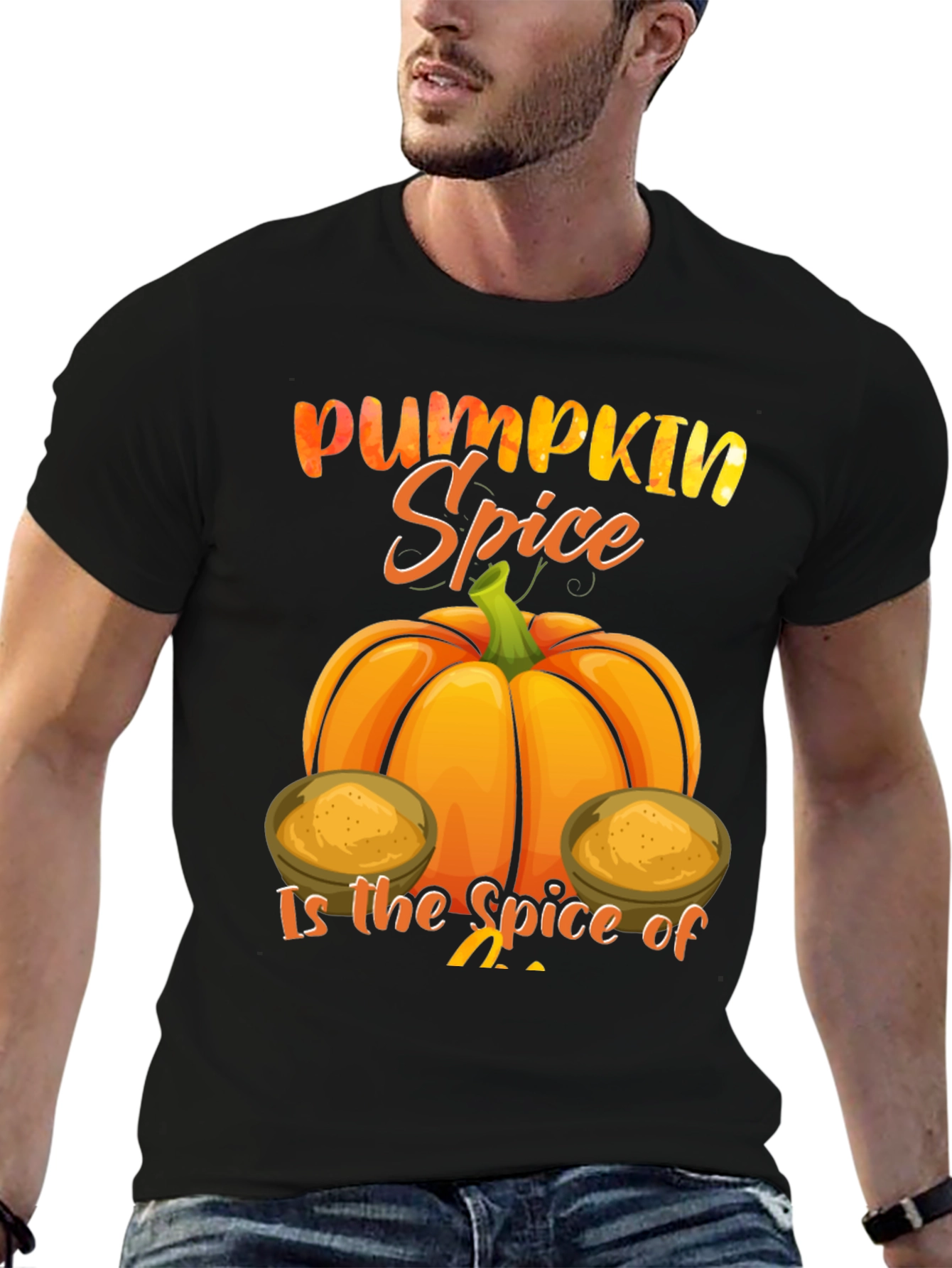 Pumpkin Spice Graphic Tee - Fall Season Shirt