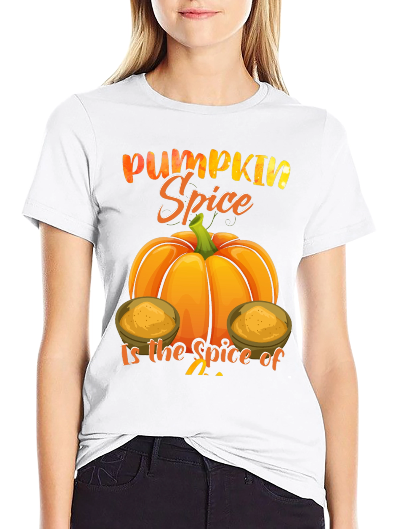 Pumpkin Spice Graphic Tee - Fall Season Shirt