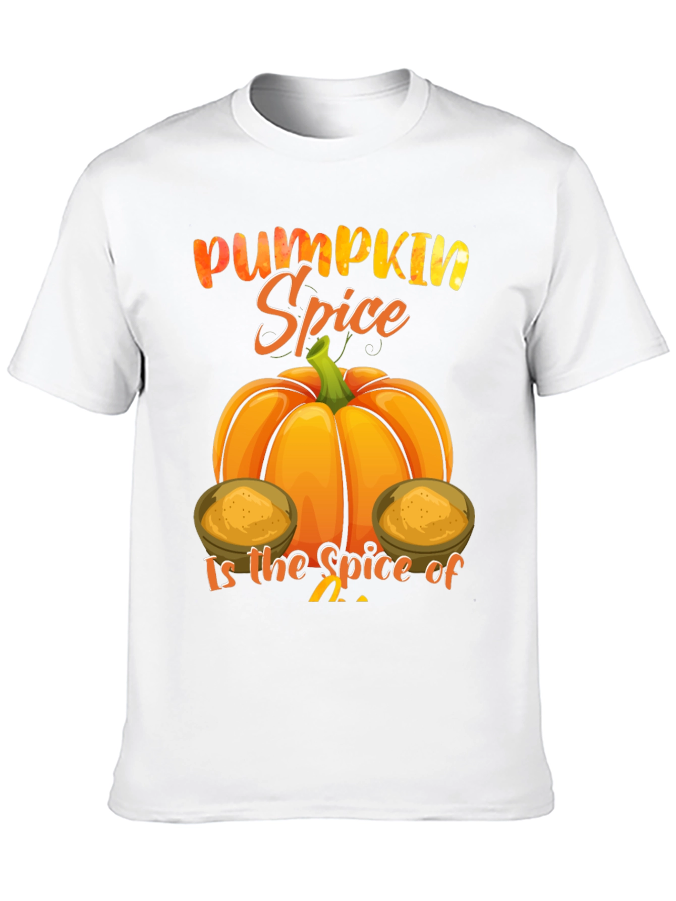 Pumpkin Spice Graphic Tee - Fall Season Shirt