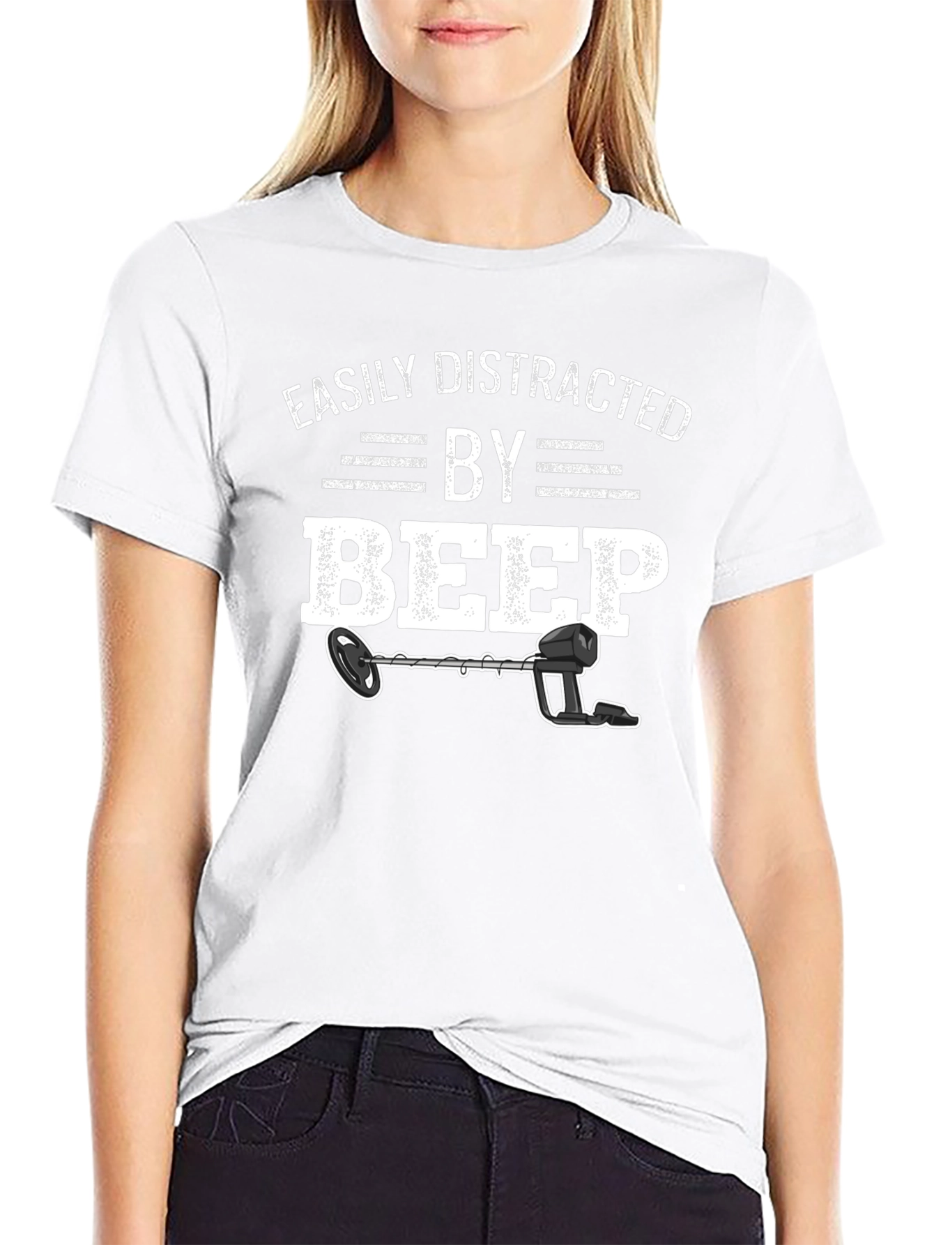 Easily Distracted By Beep Metal Detector T-Shirt