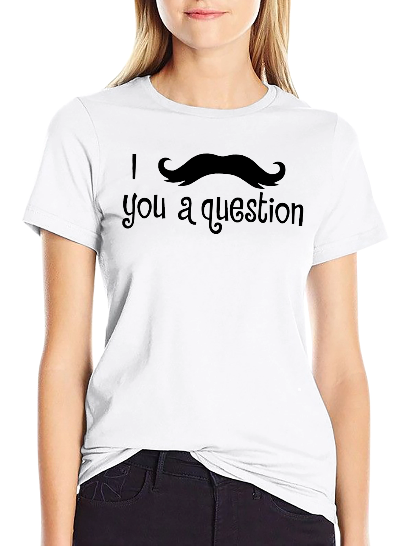 I Mustache You A Question Novelty T-Shirt