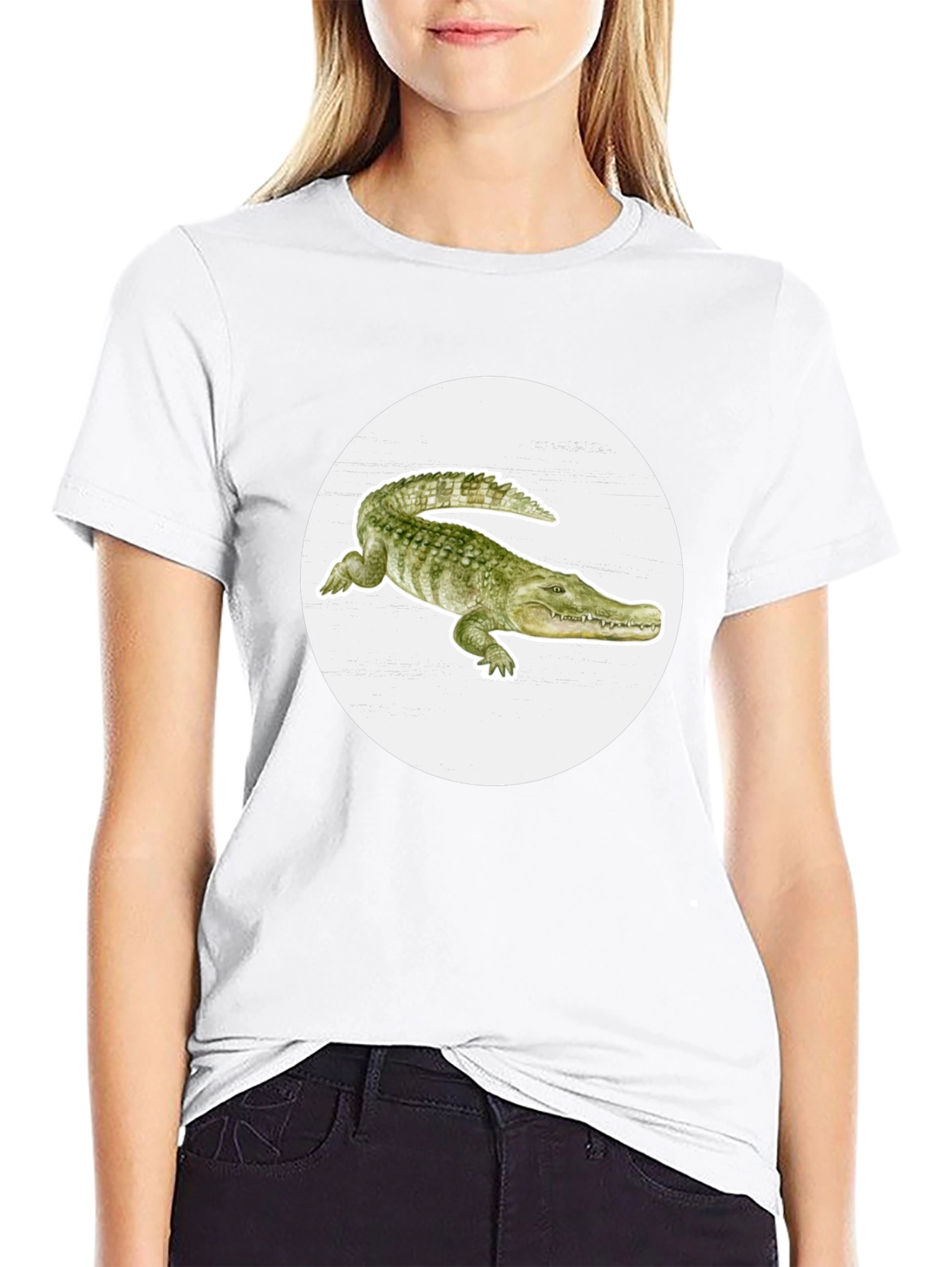 Alligator Graphic Tee - Cool Reptile Print