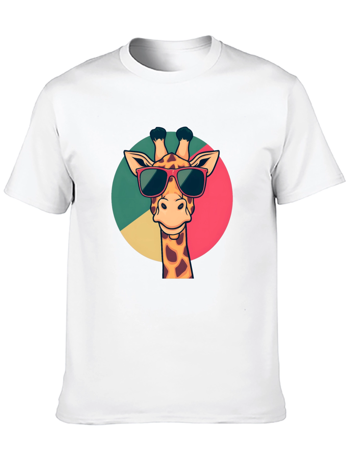 Giraffe Sunglasses Graphic Tee - Mens Black T-Shirt