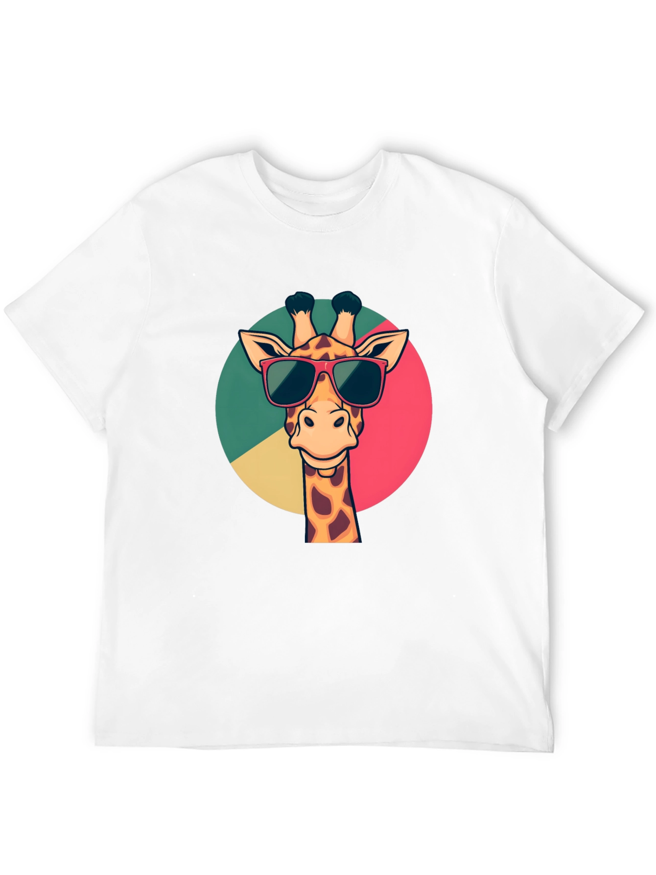 Giraffe Sunglasses Graphic Tee - Mens Black T-Shirt
