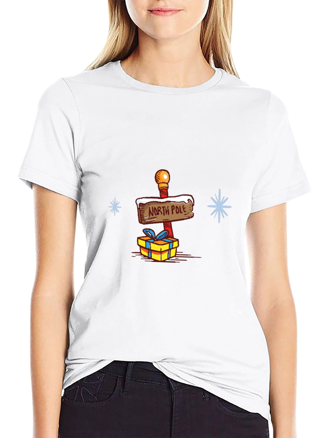 North Pole Gift T-Shirt - Holiday Cheer