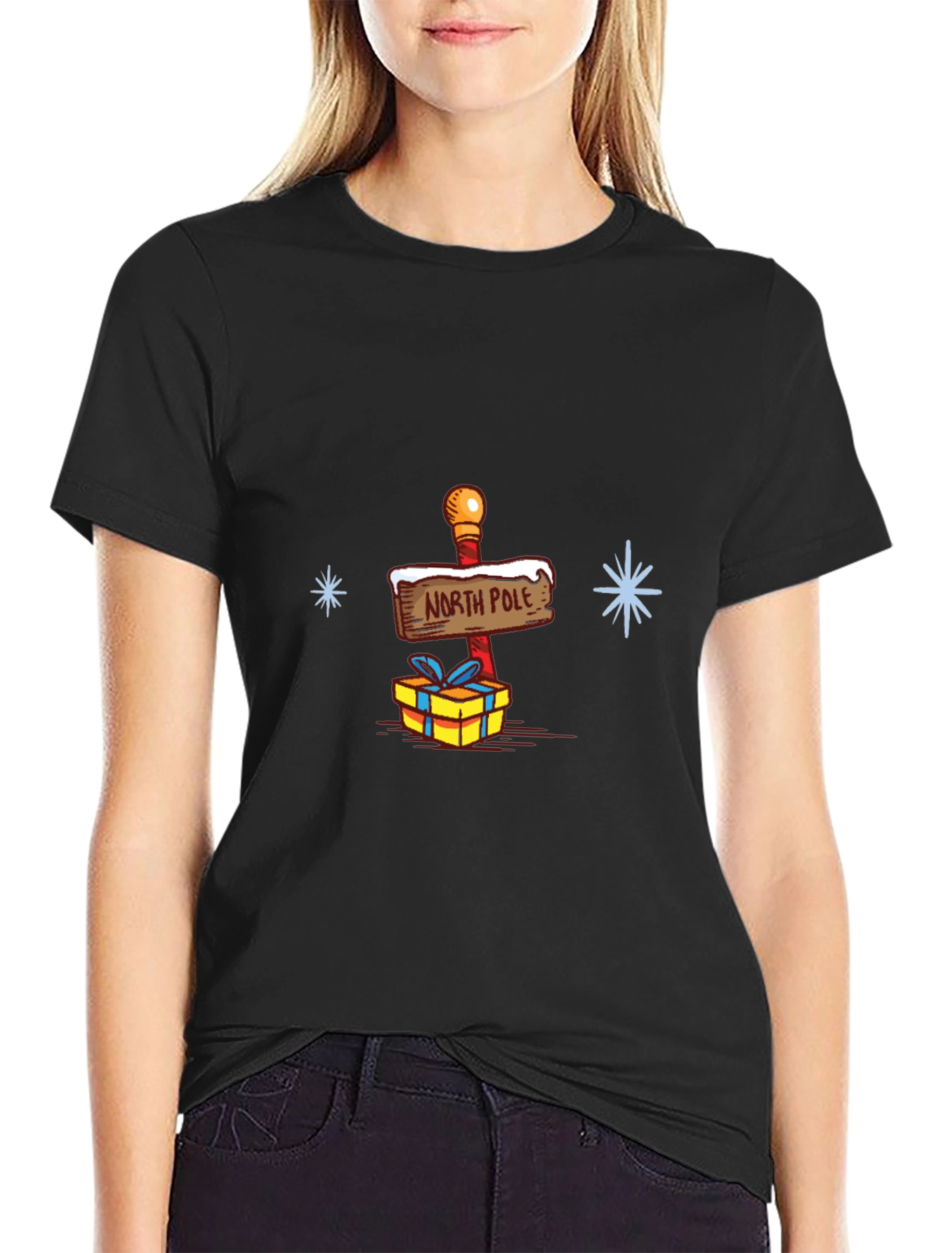 North Pole Gift T-Shirt - Holiday Cheer