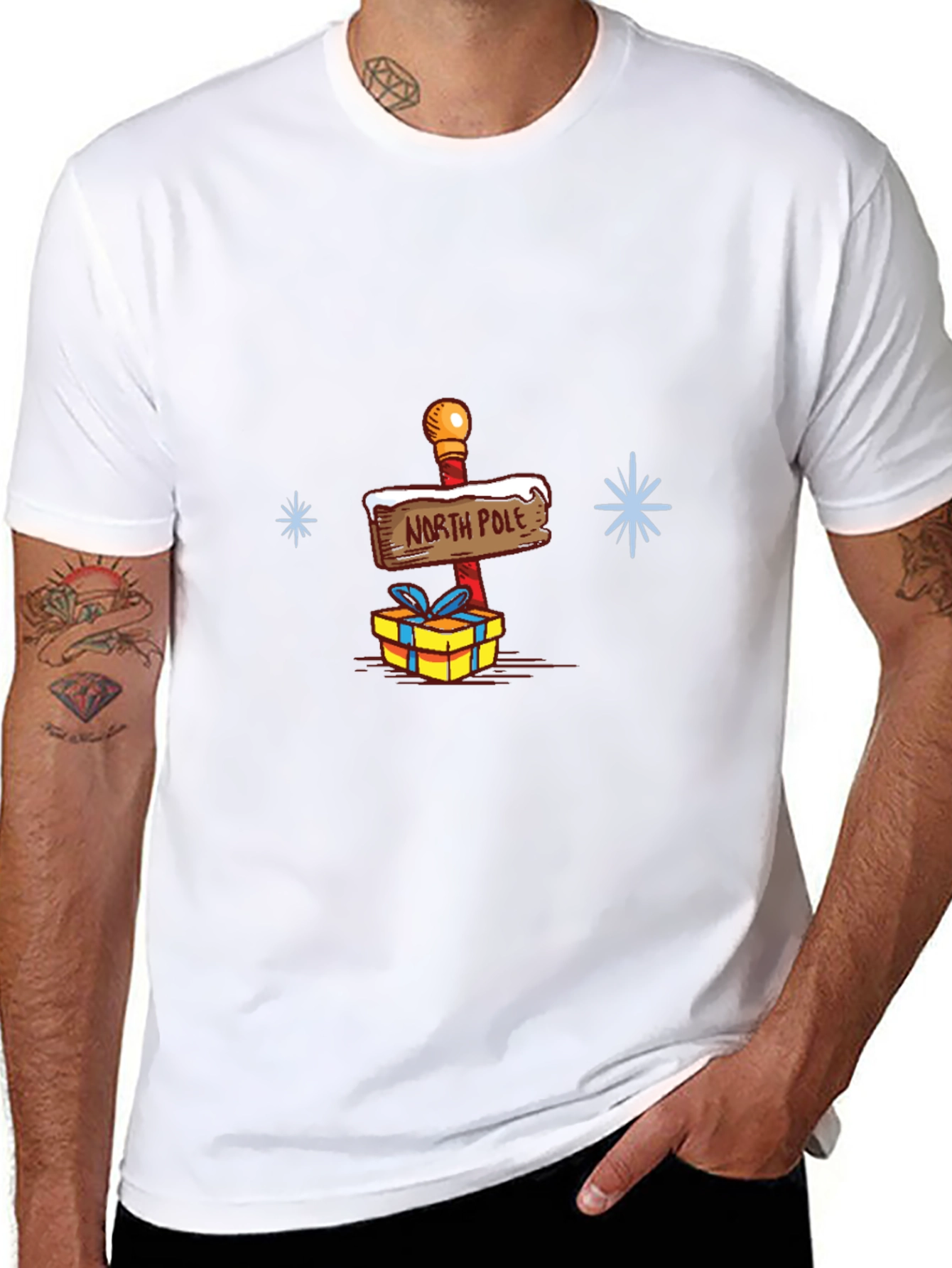 North Pole Gift T-Shirt - Holiday Cheer