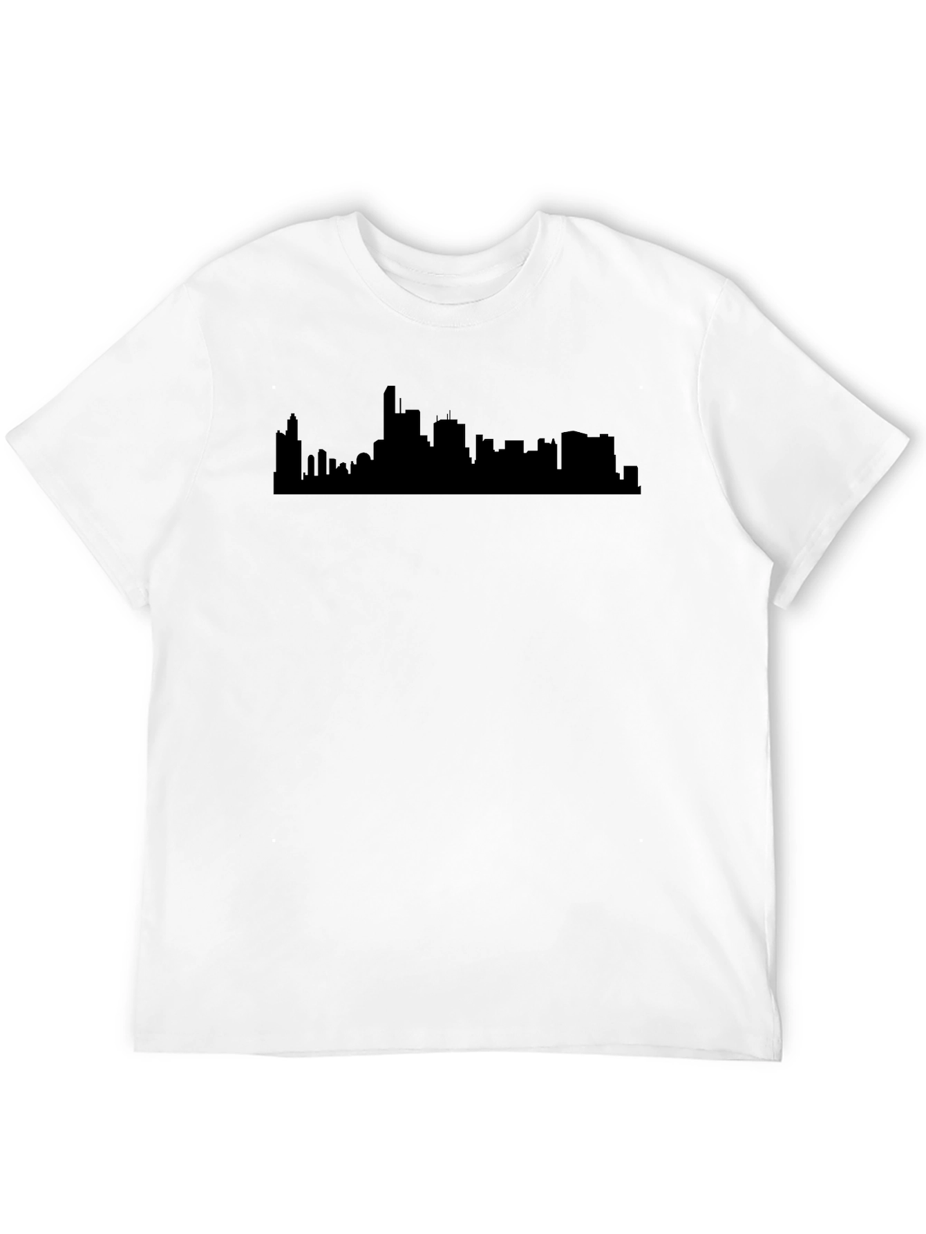 Cityscape Graphic Tee - Urban Silhouette T-Shirt