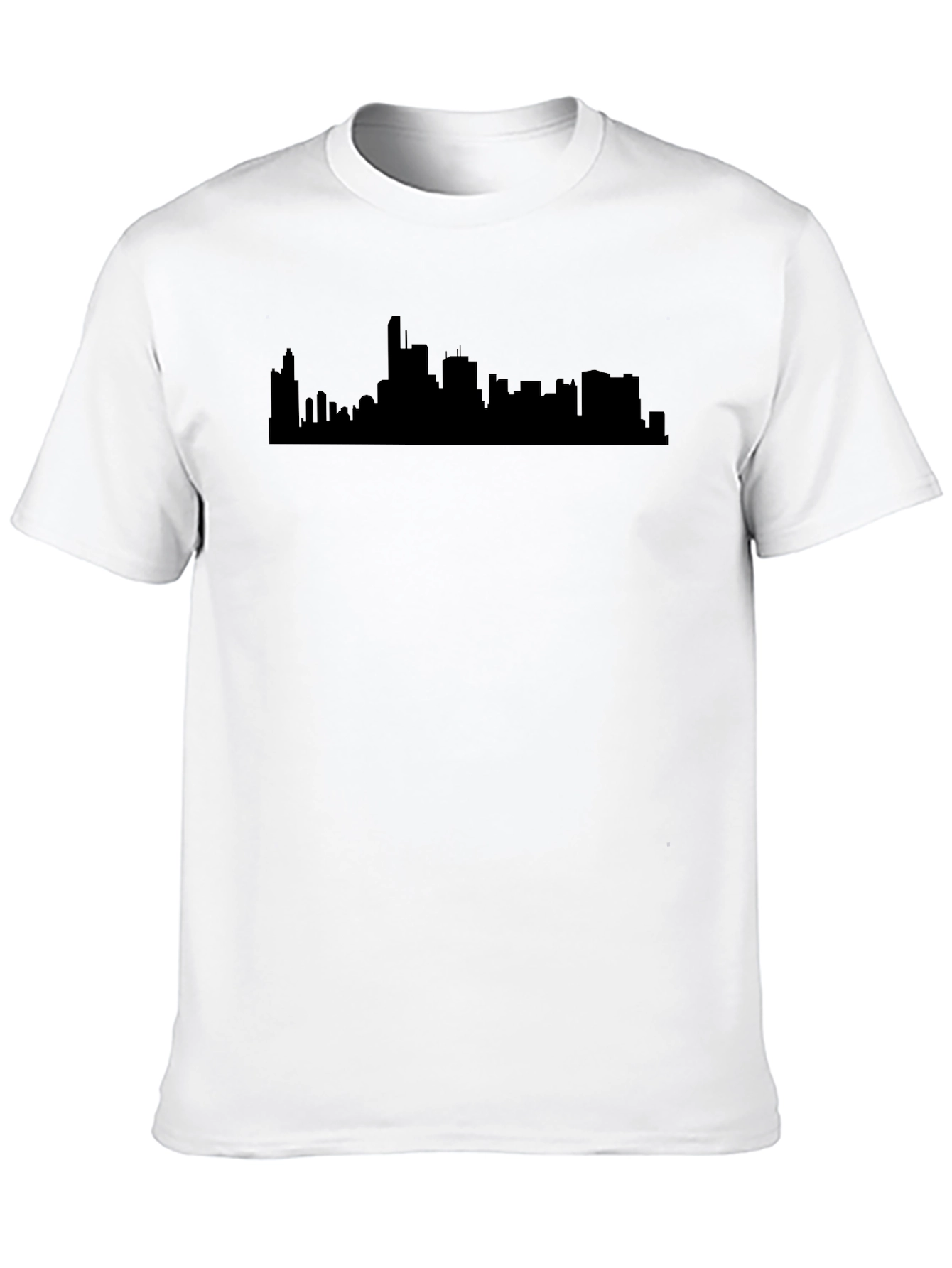 Cityscape Graphic Tee - Urban Silhouette T-Shirt