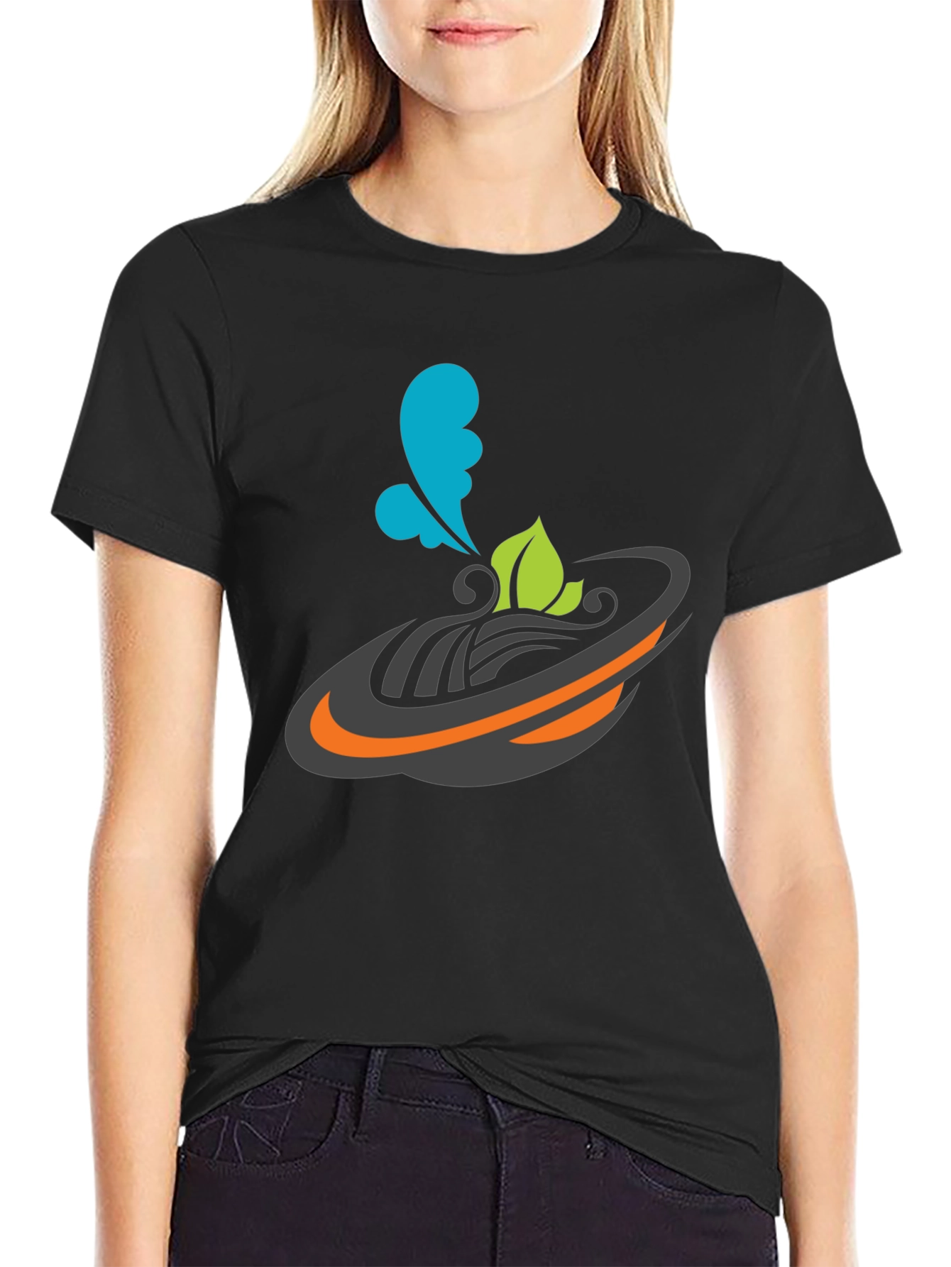 Modern Graphic Tee - Abstract Design Casual Style