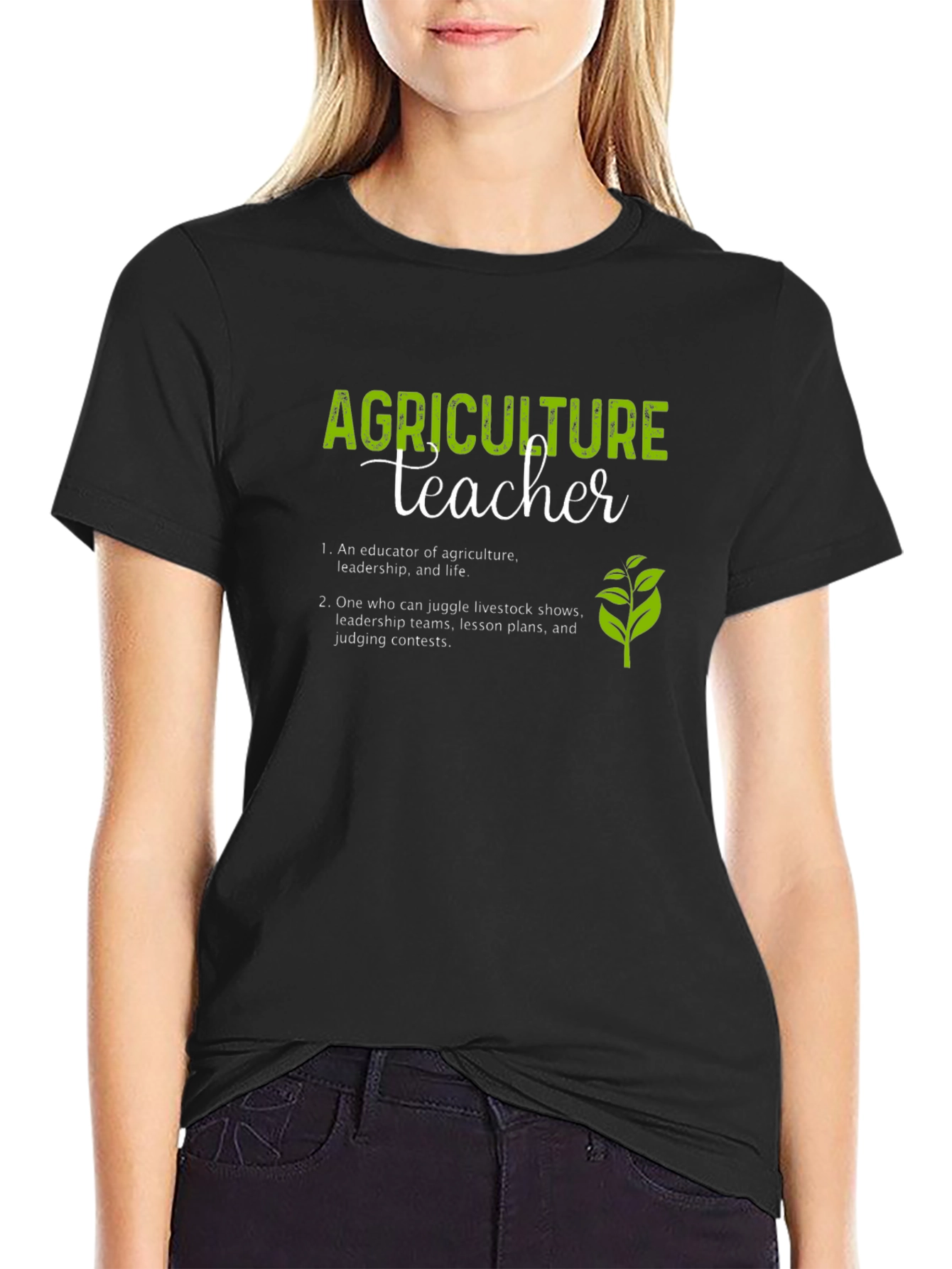 Agriculture Teacher T-Shirt: Educator Leader Life